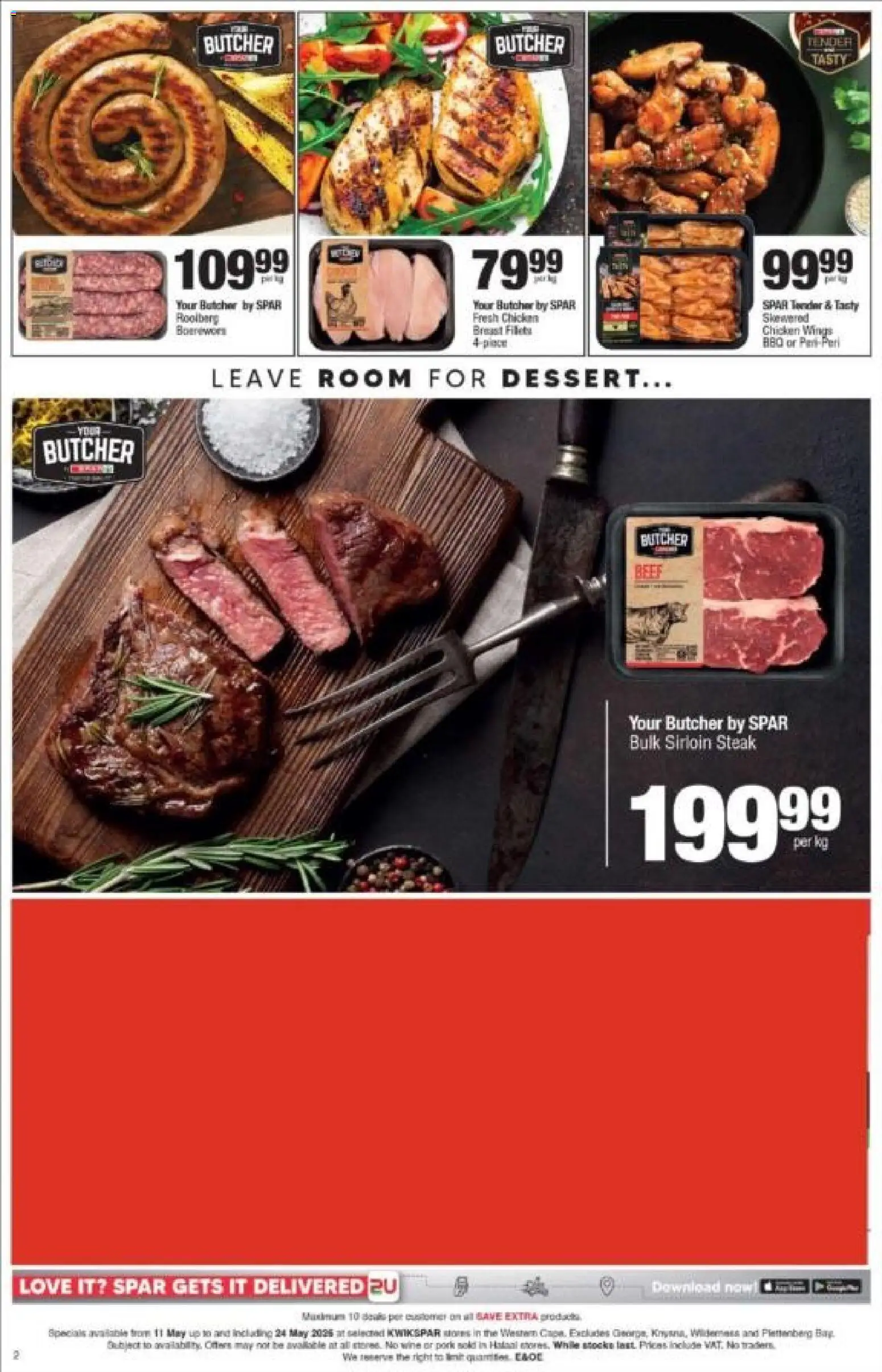 New KWIKSPAR catalogue – valid from 11.05.2026 | Page: 1 | Products: Steak, Boerewors, Chicken, Beef