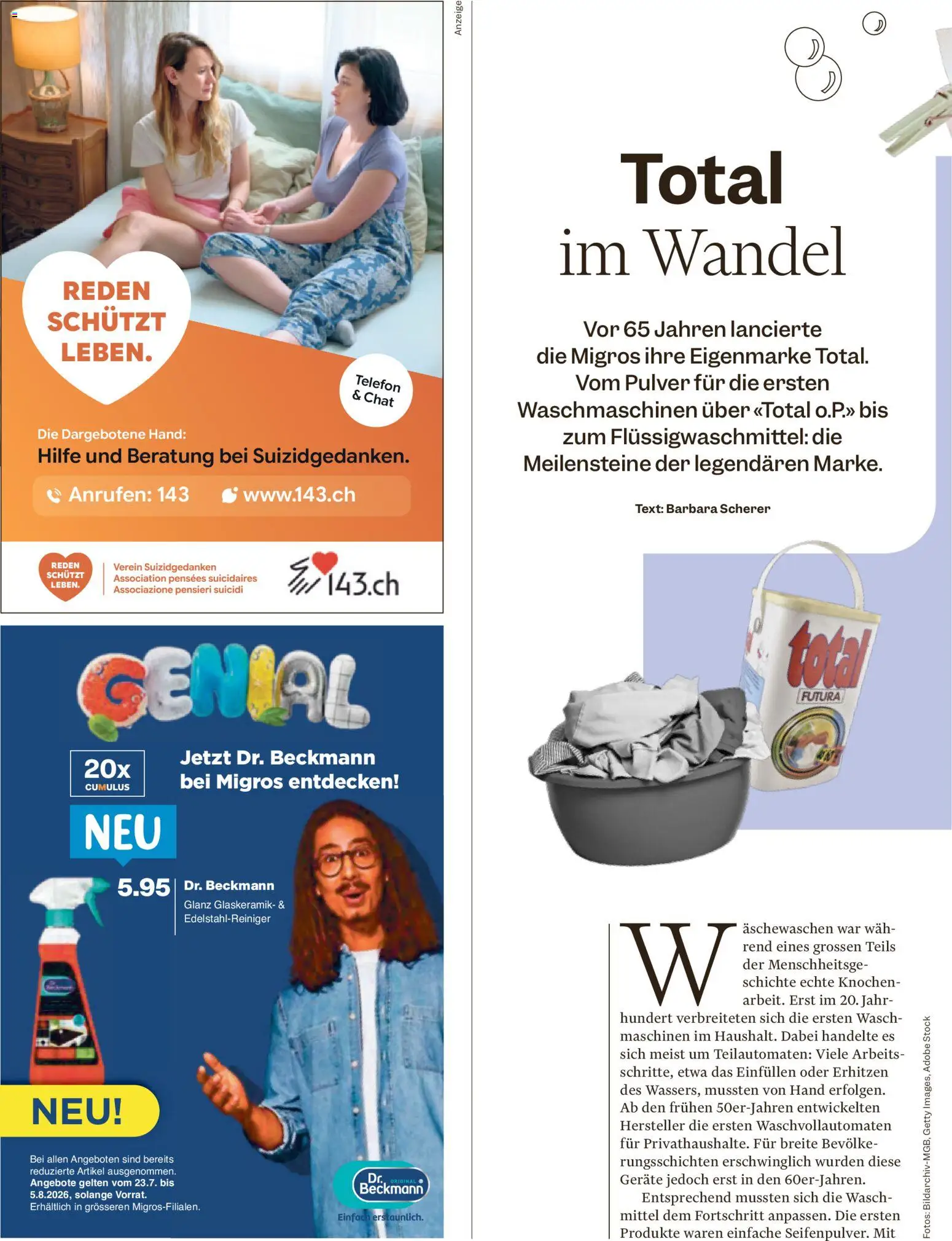 Migros aktionen Magazin – gültig ab 22.07.2026 | Seite: 38 | Produkte: Pulver, Telefon
