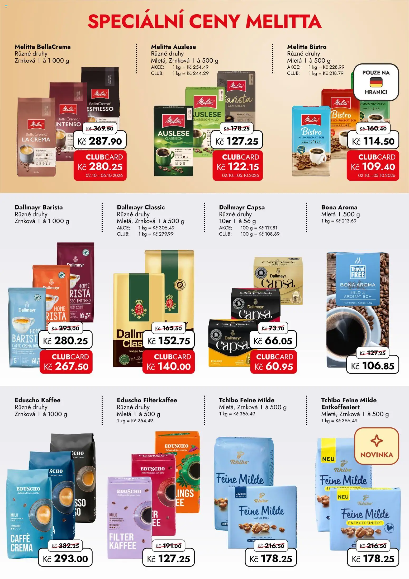 Travel Free leták od 02.10.2026 | Strana: 6 | Produkty: Tchibo, Crema, Caffè crema