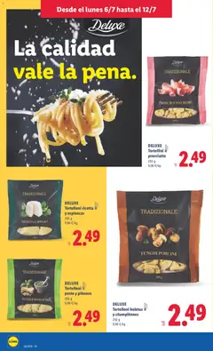 Vista previa DELUXE Tortelloni ricotta y espinacas, DELUXE Tortelloni ricotta y espinacas 250 g 9,96 €/kg válido desde el 06/07/2026 | Página: 14