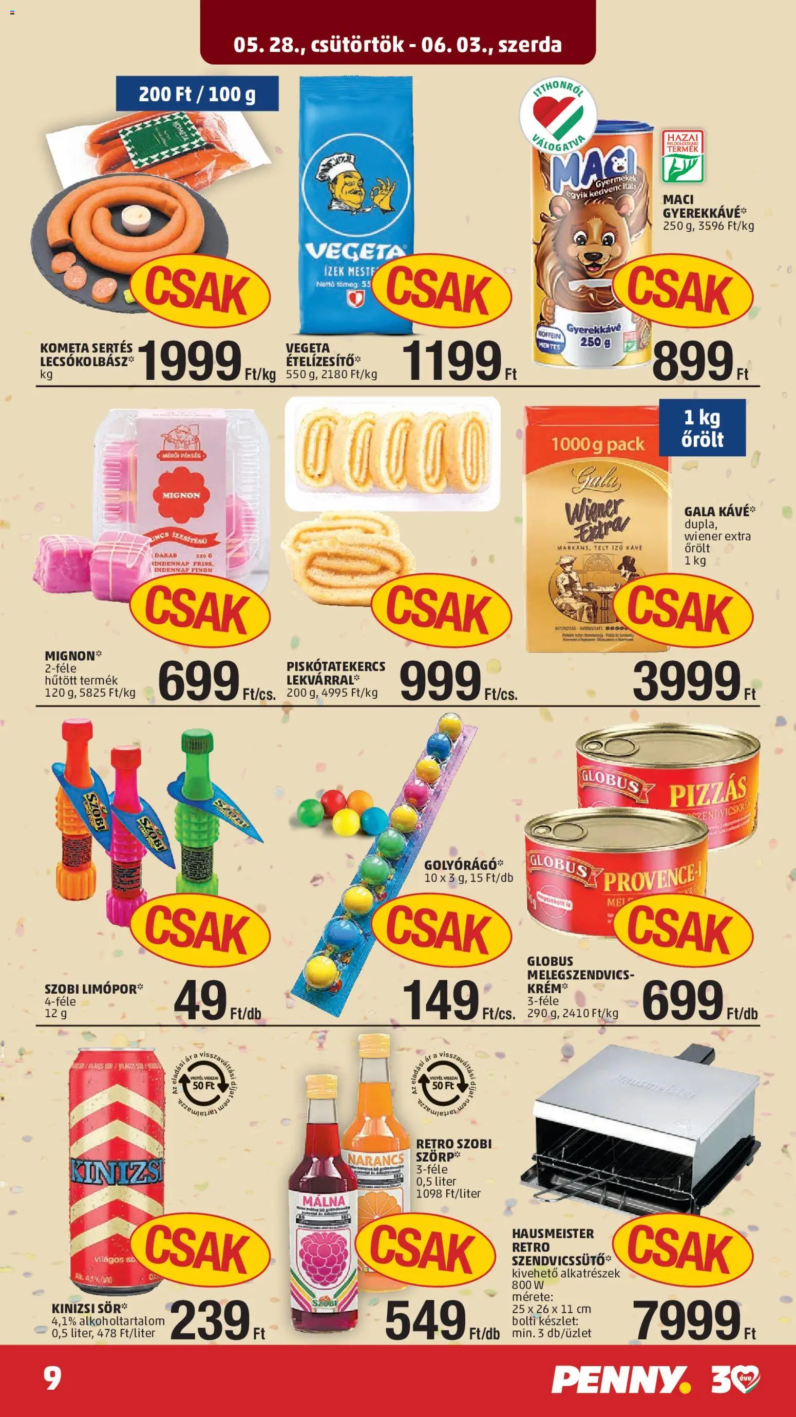PENNY akciós ujság - amely érvényes a következő dátumtól: 28.05.2026 | Oldal: 13