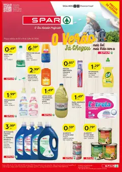 Pré-visualização Spar folheto válido de 07/07/2026 | Página: 2 | Produtos: Agua, Papel higiénico, Protetor solar, Detergente
