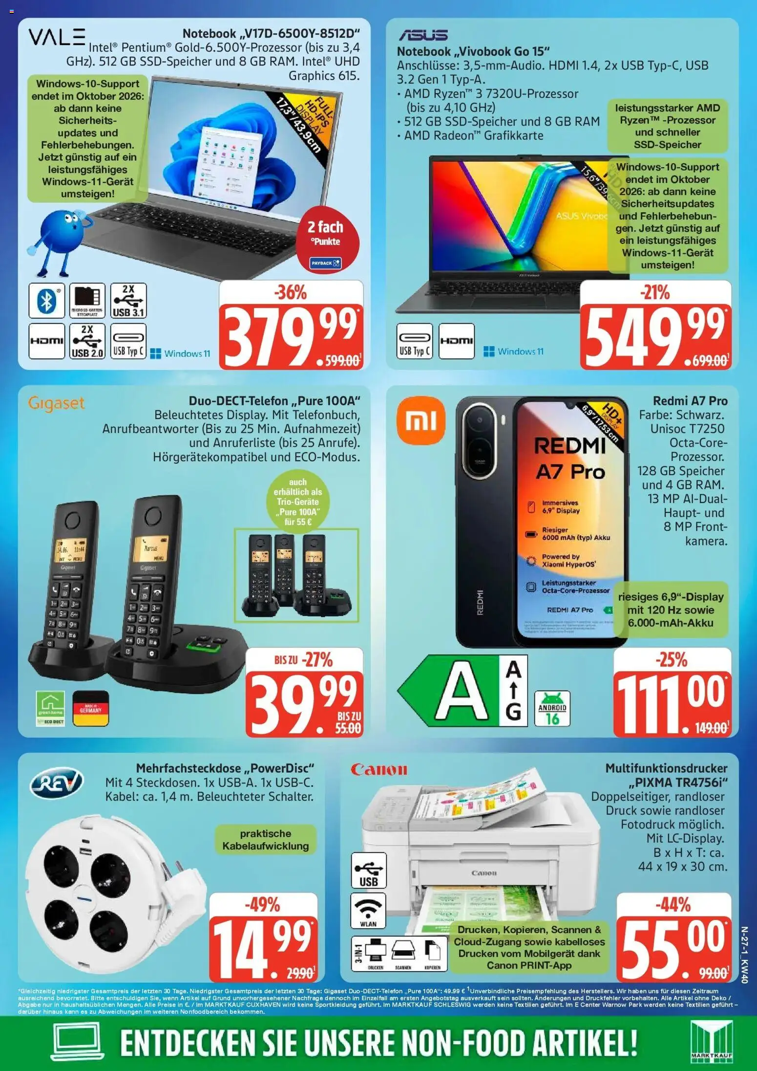 Edeka Prospekt Schleswig (ab 28.09.2026) » Angebote Online | Seite: 27 | Produkte: Kabel, Xiaomi, USB, Notebook