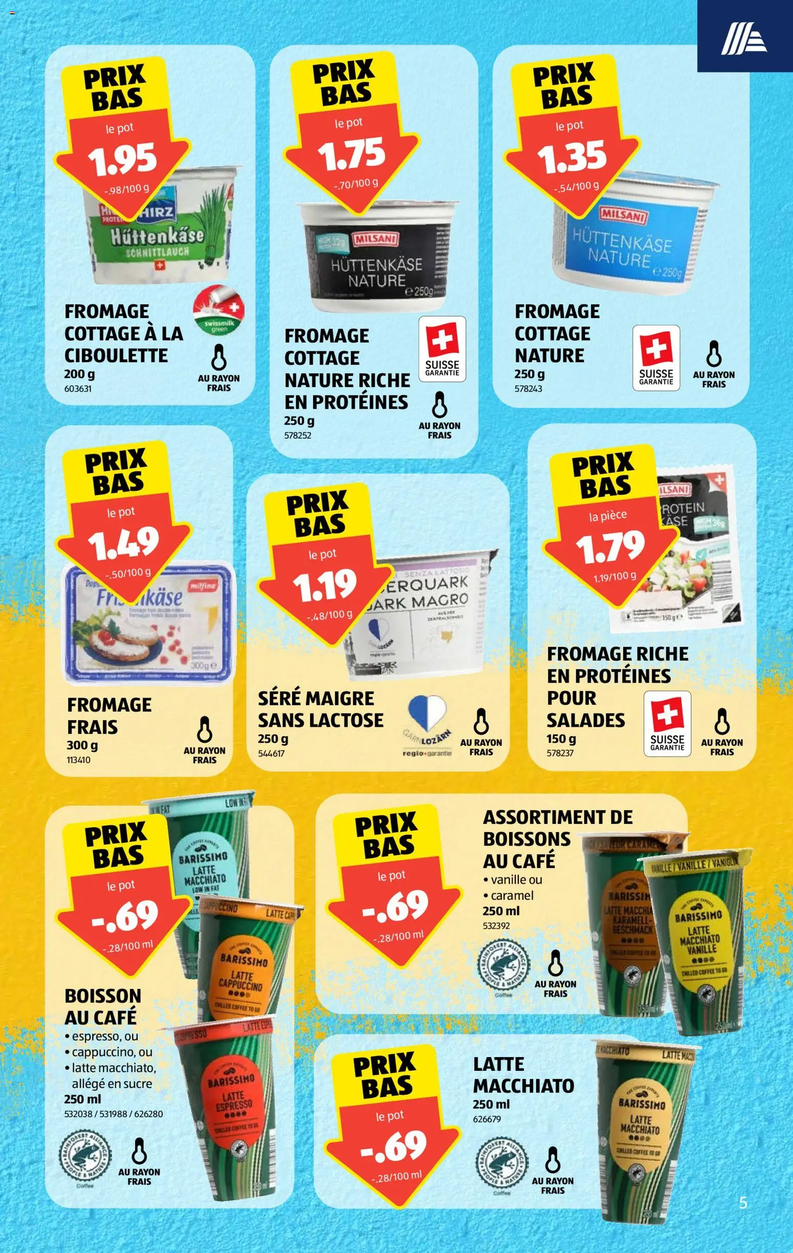 Aldi aktionen FR – gültig ab 28.05.2026 | Seite: 5 | Produkte: Käse, Hüttenkäse