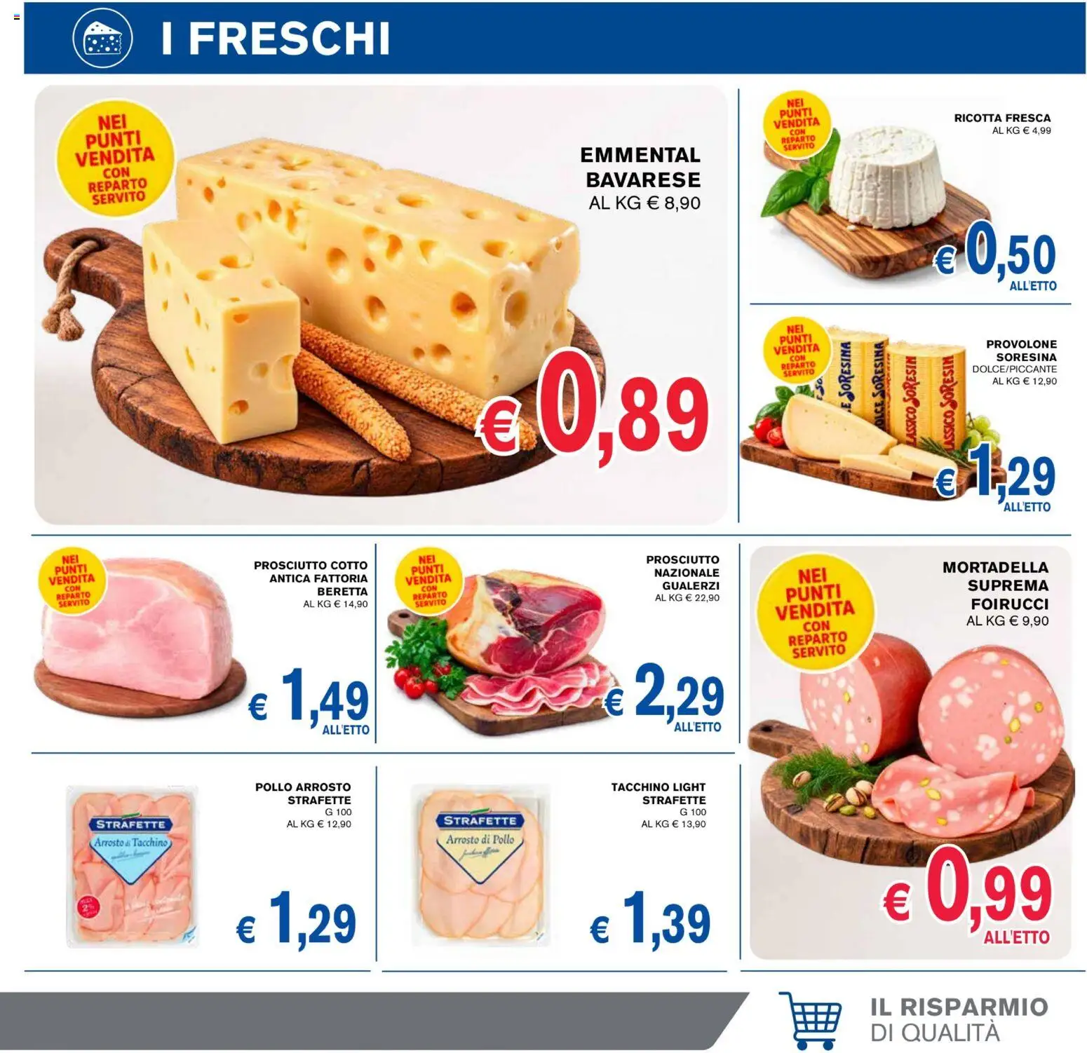 Volantino Coal del 22/10/2026 | Pagina: 5 | Prodotti: Provolone, Pollo, Tacchino, Mortadella