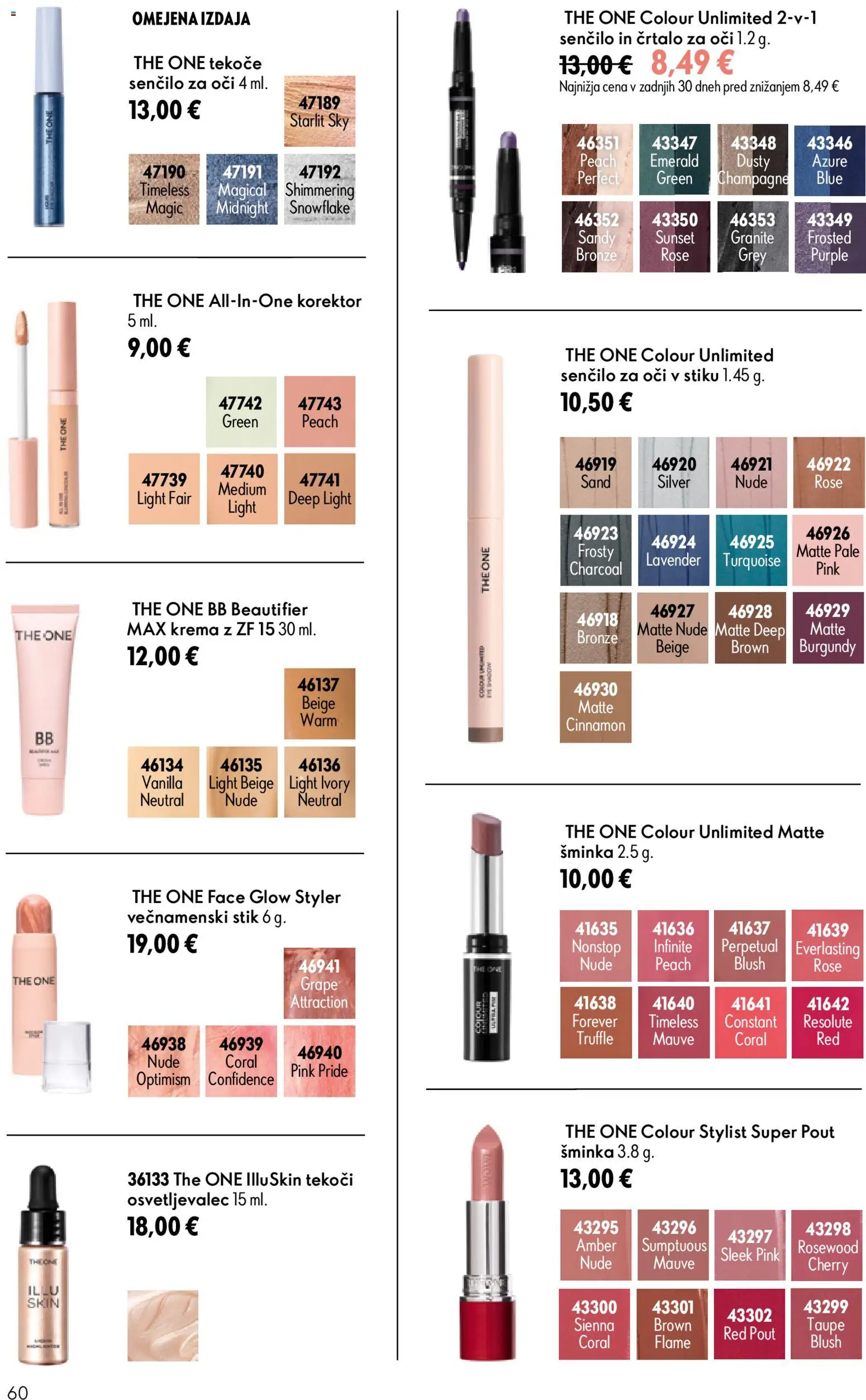 Novi Oriflame katalog ponudbe – veljaven od 24.06.2026 | Stran: 60 | Izdelki: Korektor, Sencilo za oci, Crtalo za oci, Senčilo
