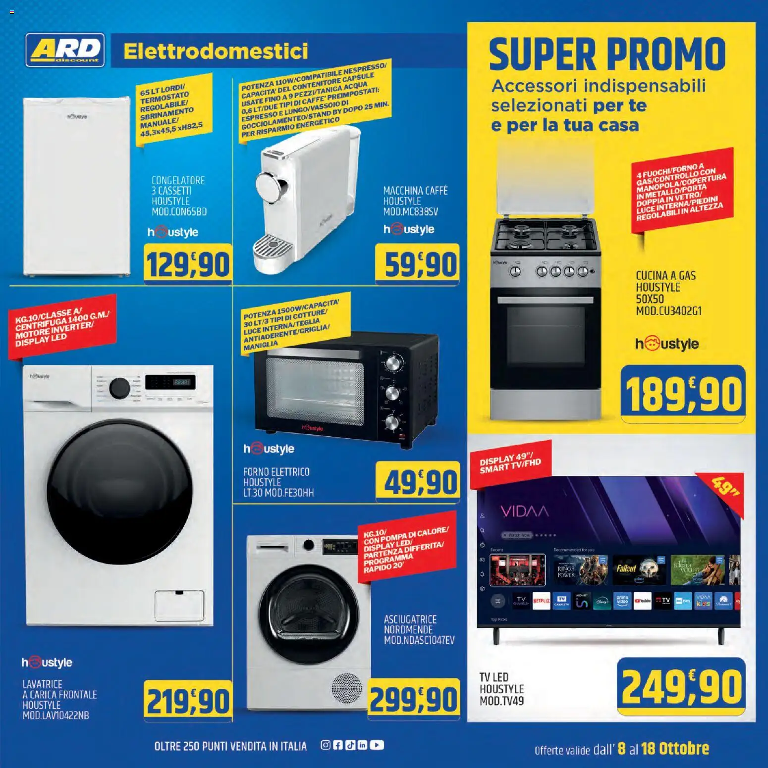 Volantino ARD Discount del 08/10/2026 | Pagina: 15 | Prodotti: Caffè, Tè, Centrifuga, Forno elettrico