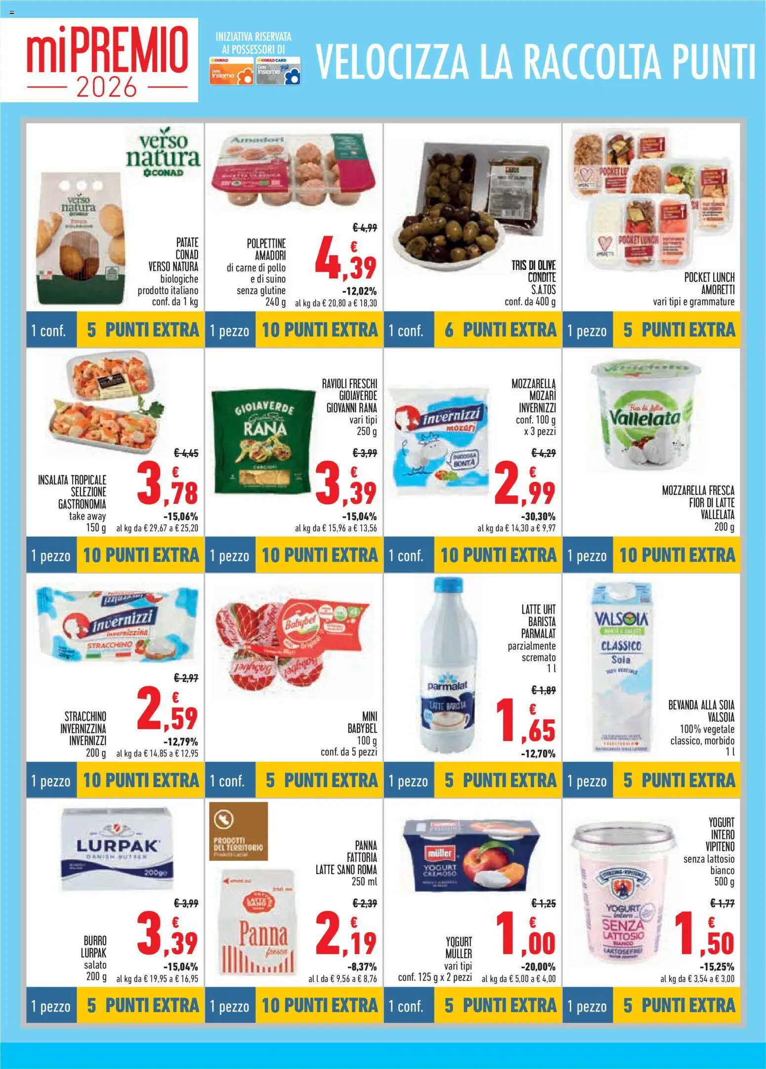 Volantino Conad del 22.04.2026 | Pagina: 4 | Prodotti: Panna, Insalata, Patate, Suino