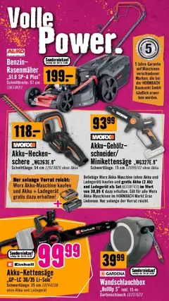 Hornbach Große Neueröffnung ab 02.09.2026 gültig | Seite: 5 | Produkte: Rasenmäher