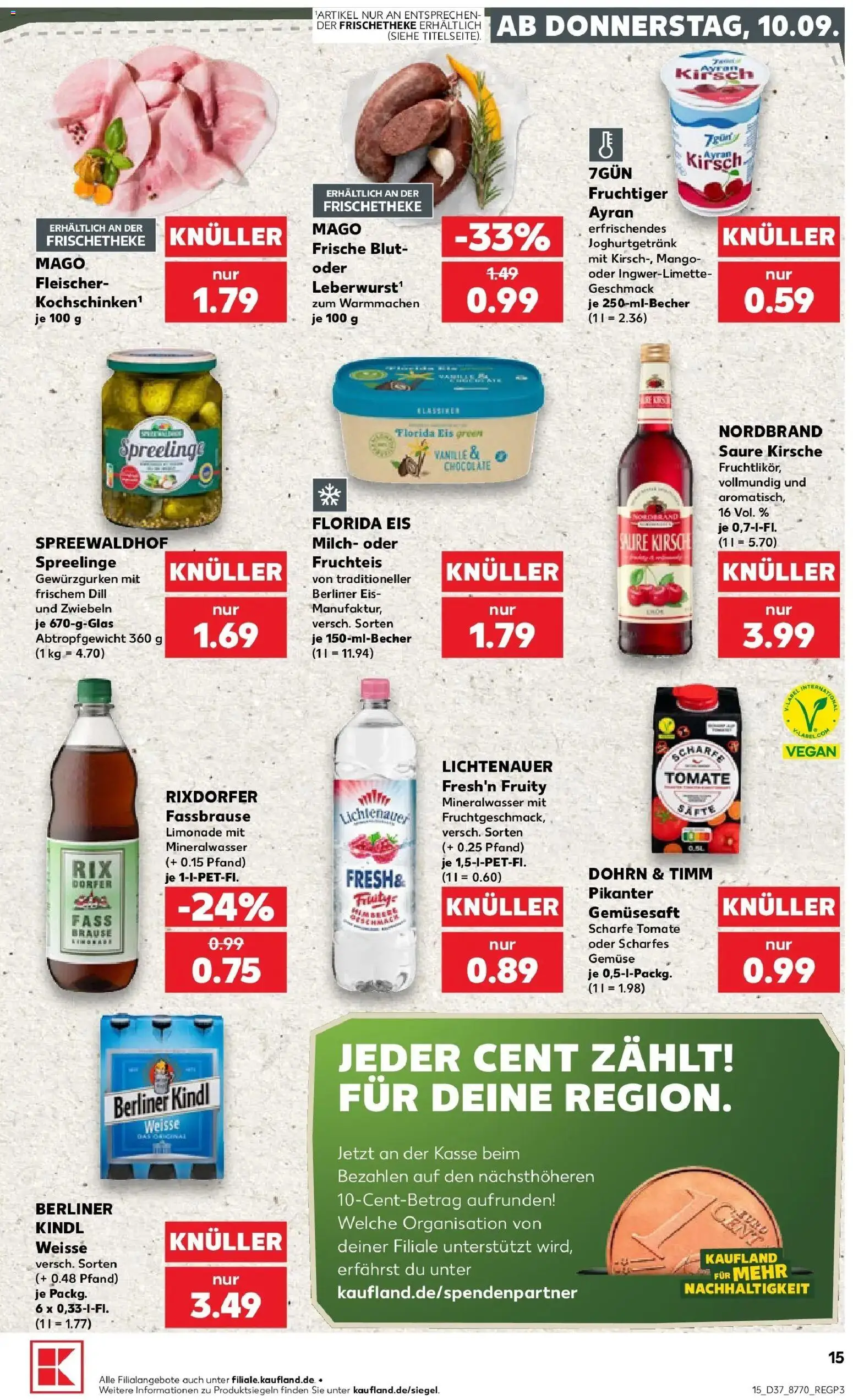 Prospekt Kaufland ab 07.09.2026 » Angebote Online zum Blättern | Seite: 24 | Produkte: Limonade, Mineralwasser, Gemüse, Mango