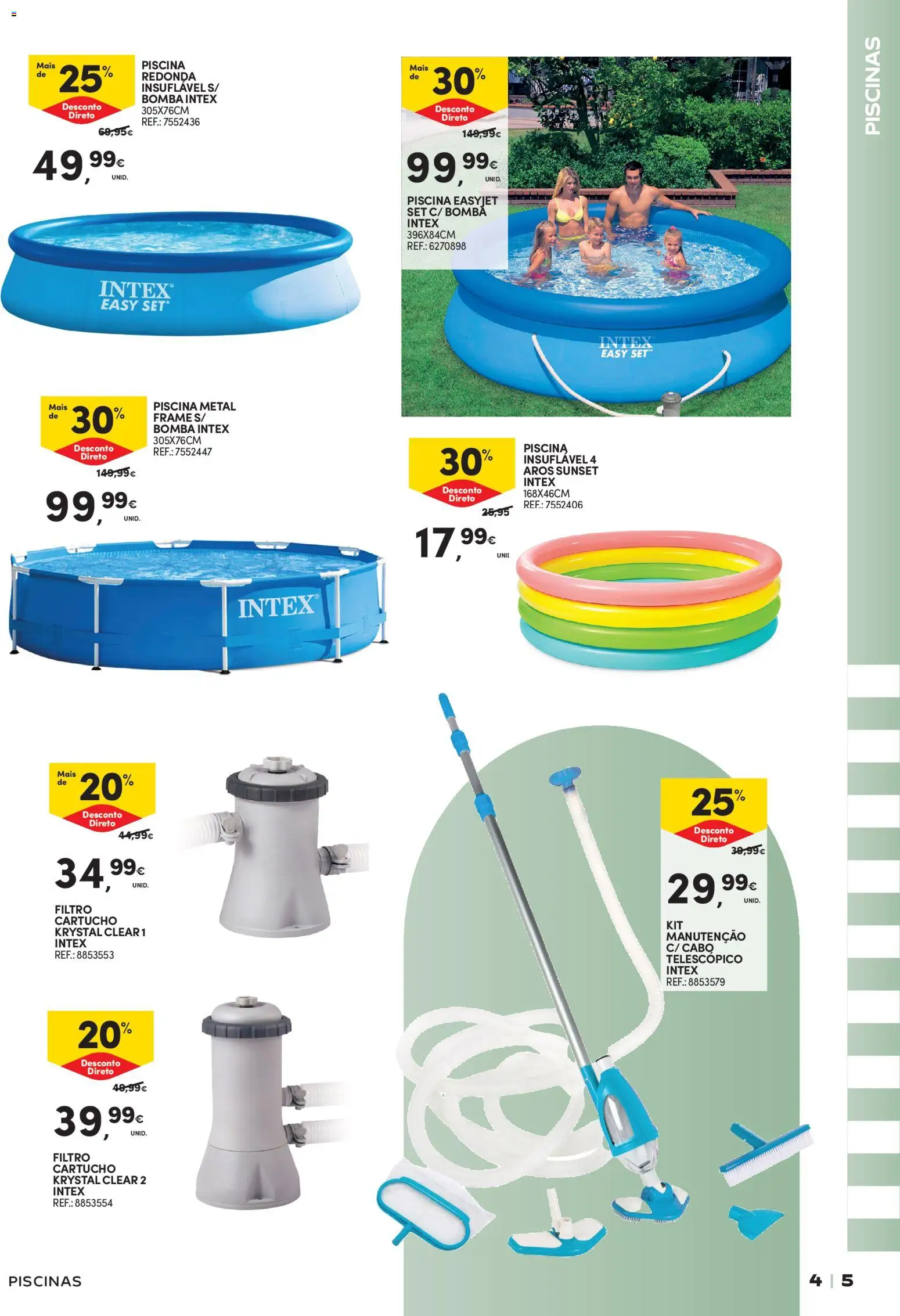 Continente - Açores Férias de Verão │ válido de 16.06.2026 | Página: 5 | Produtos: Piscina, Cabo, Piscinas