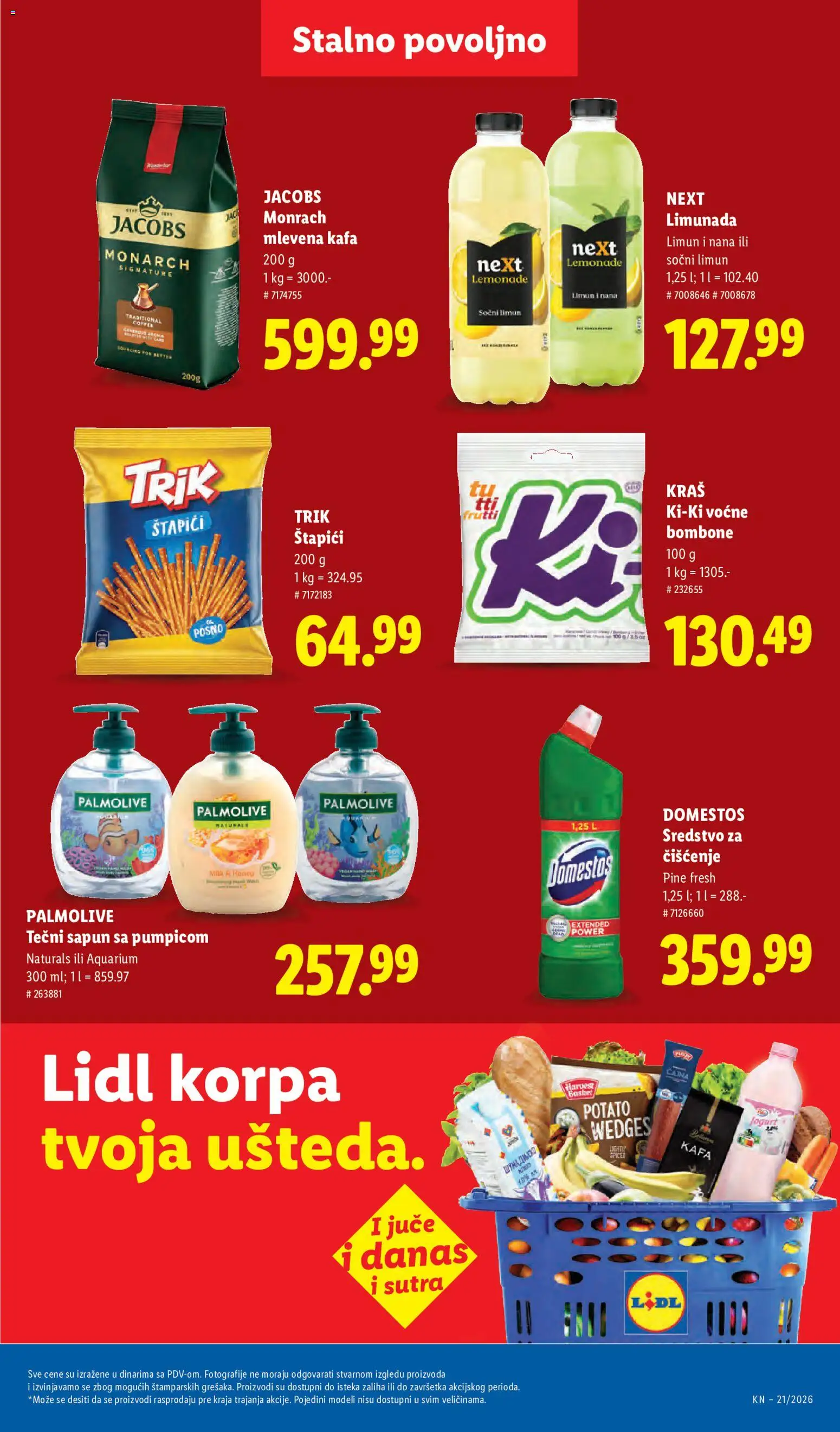Lidl katalog - važi od 21.05.2026 | Strana: 45 | Proizvode: Bombone, Korpa, Jogurt, Limun