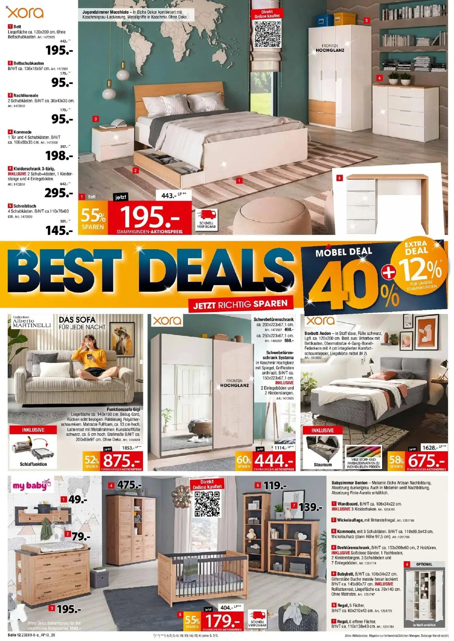Zurbrüggen - Zurbrüggen: Best Deals (ab 19.09.2026) zum Blättern | Seite: 12 | Produkte: Matratze, Kleiderschrank, Kommode, Schrank