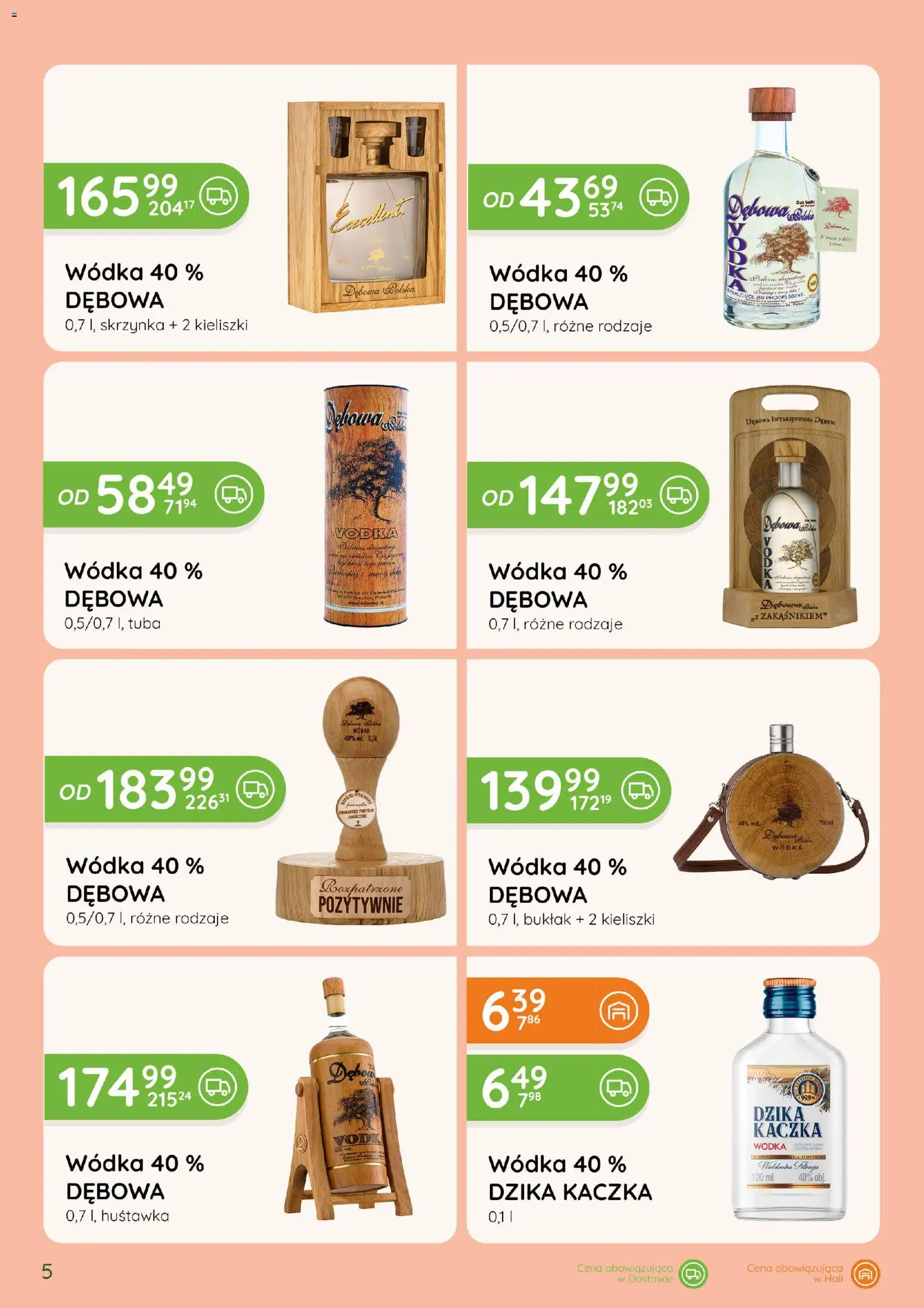 Eurocash gazetka - Katalog Alkoholowy od 01.10.2026 | Strona: 5 | Produkty: Huśtawka, Kaczka, Vodka, Wódka