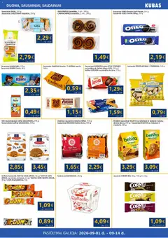 Kubas leidinys galioja nuo 2026.09.01 | Puslapis: 6 | Prekių: Sausainiai, Vanilė, Vafliai, Saldainiai