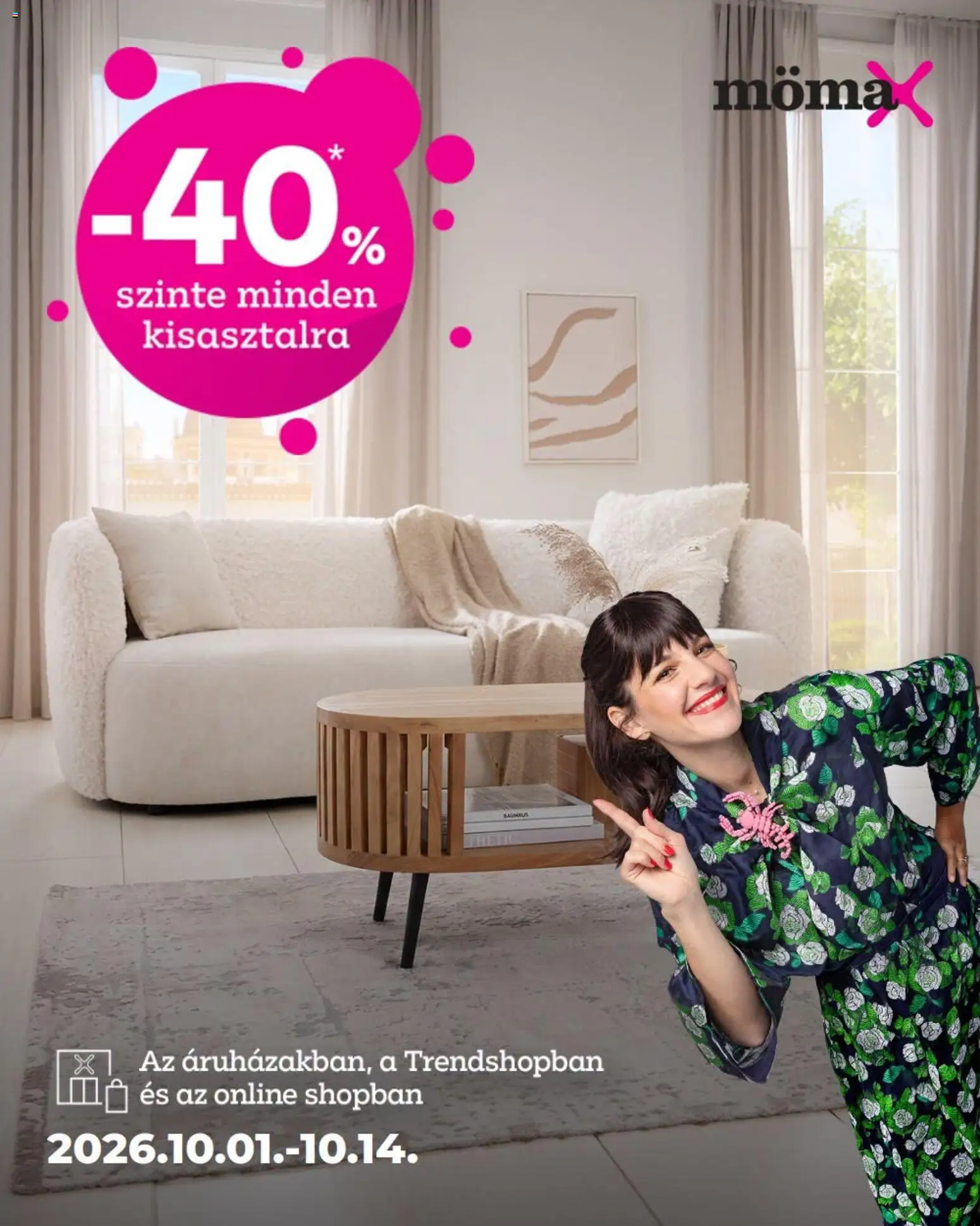 Mömax akciós ujság - amely érvényes a következő dátumtól: 2026.10.01. | Oldal: 1