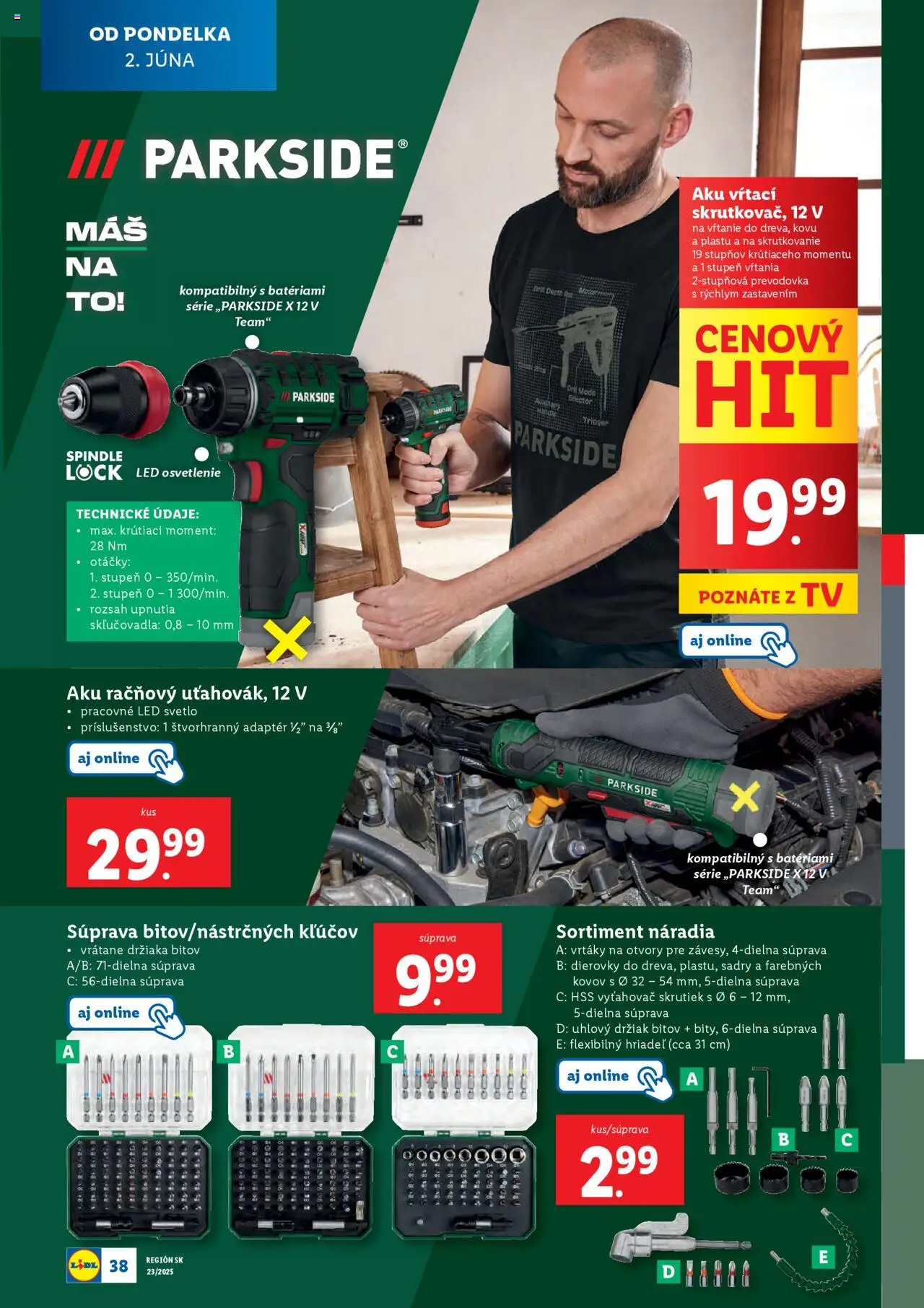 Nové Lidl akcie – leták je platný od 02.06.2025 | Strana: 50 | Produkty: Tv, Led osvetlenie, Osvetlenie, Svetlo
