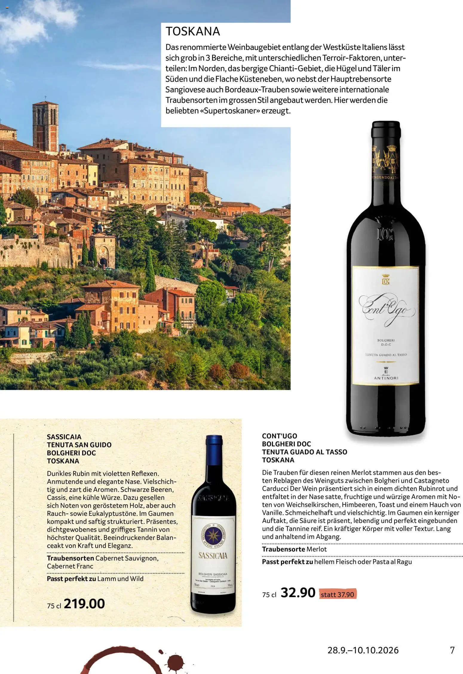 Prodega aktionen Enoteca – gültig ab 28.09.2026 | Seite: 7 | Produkte: Merlot, Wein, Pasta