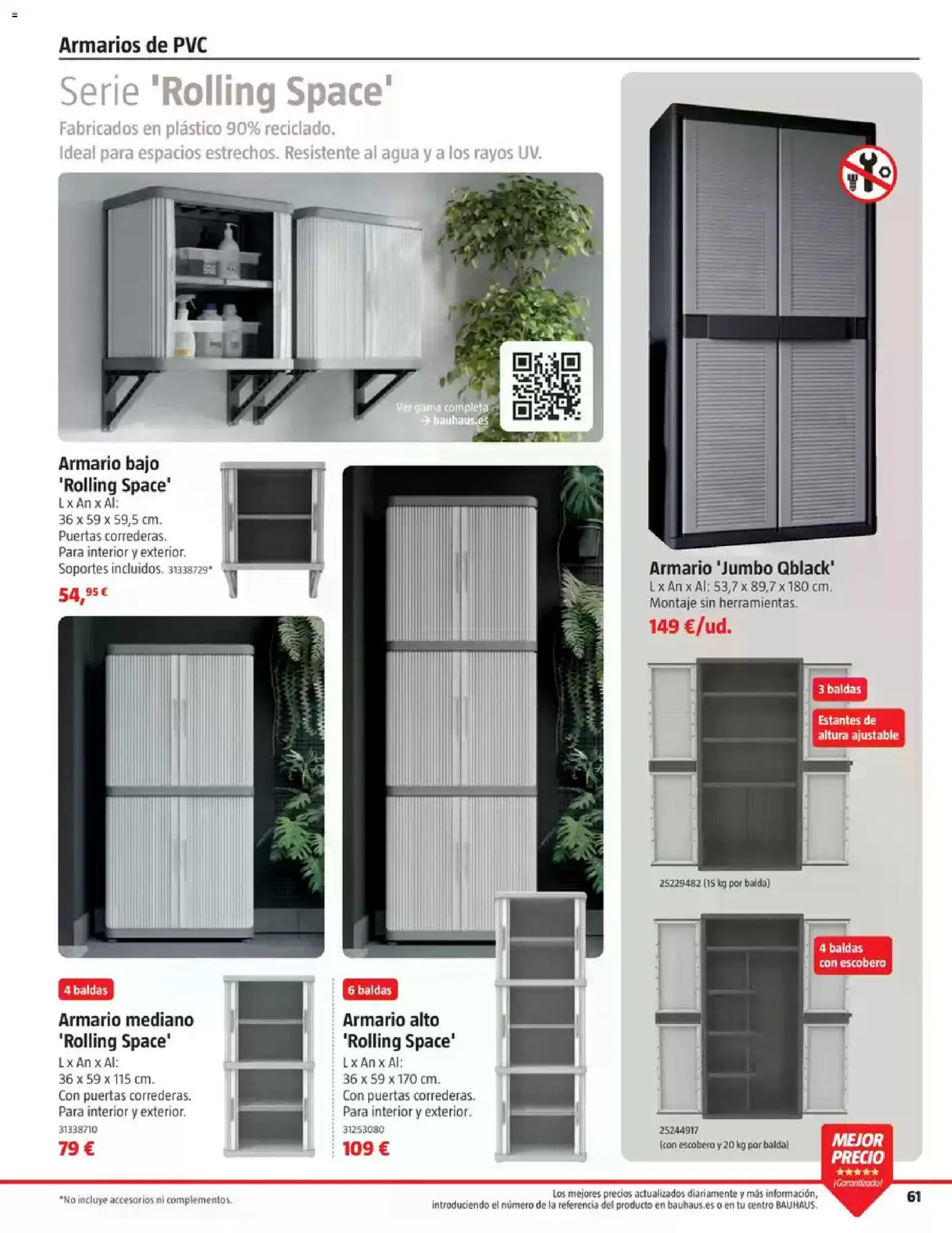 Bauhaus Ordenación │ válido desde el 18/08/2026 | Página: 61 | Productos: Agua, Armario, Puertas