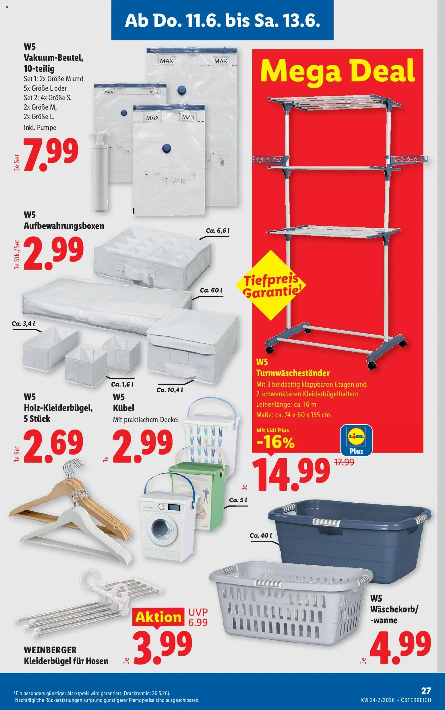 Lidl Flugblatt gültig ab 11.06.2026 | Seite: 33 | Produkte: Kleiderbügel