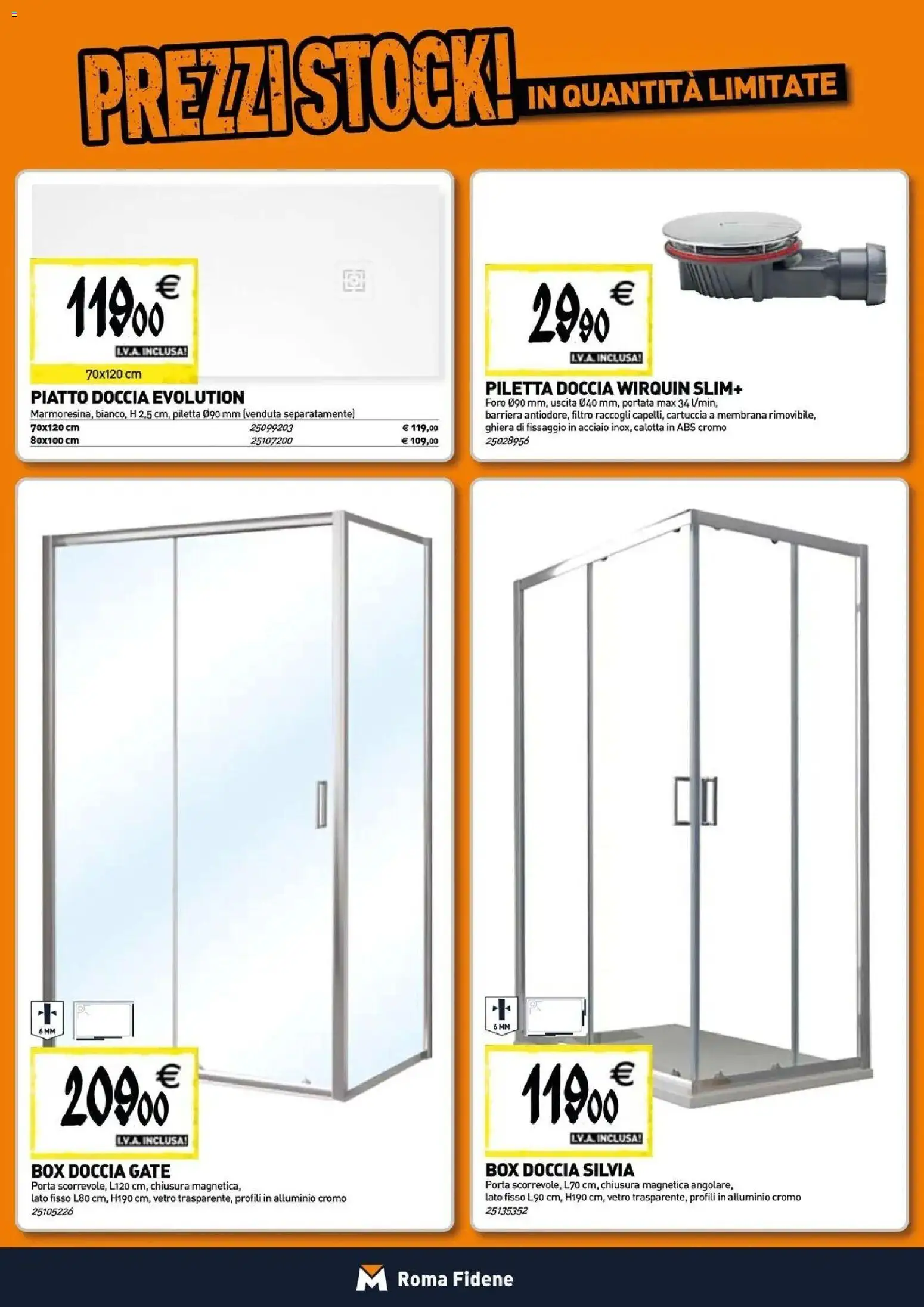 Volantino TECNOMAT del 29/10/2026 | Pagina: 2 | Prodotti: Box doccia, Piatto, Alluminio, Doccia