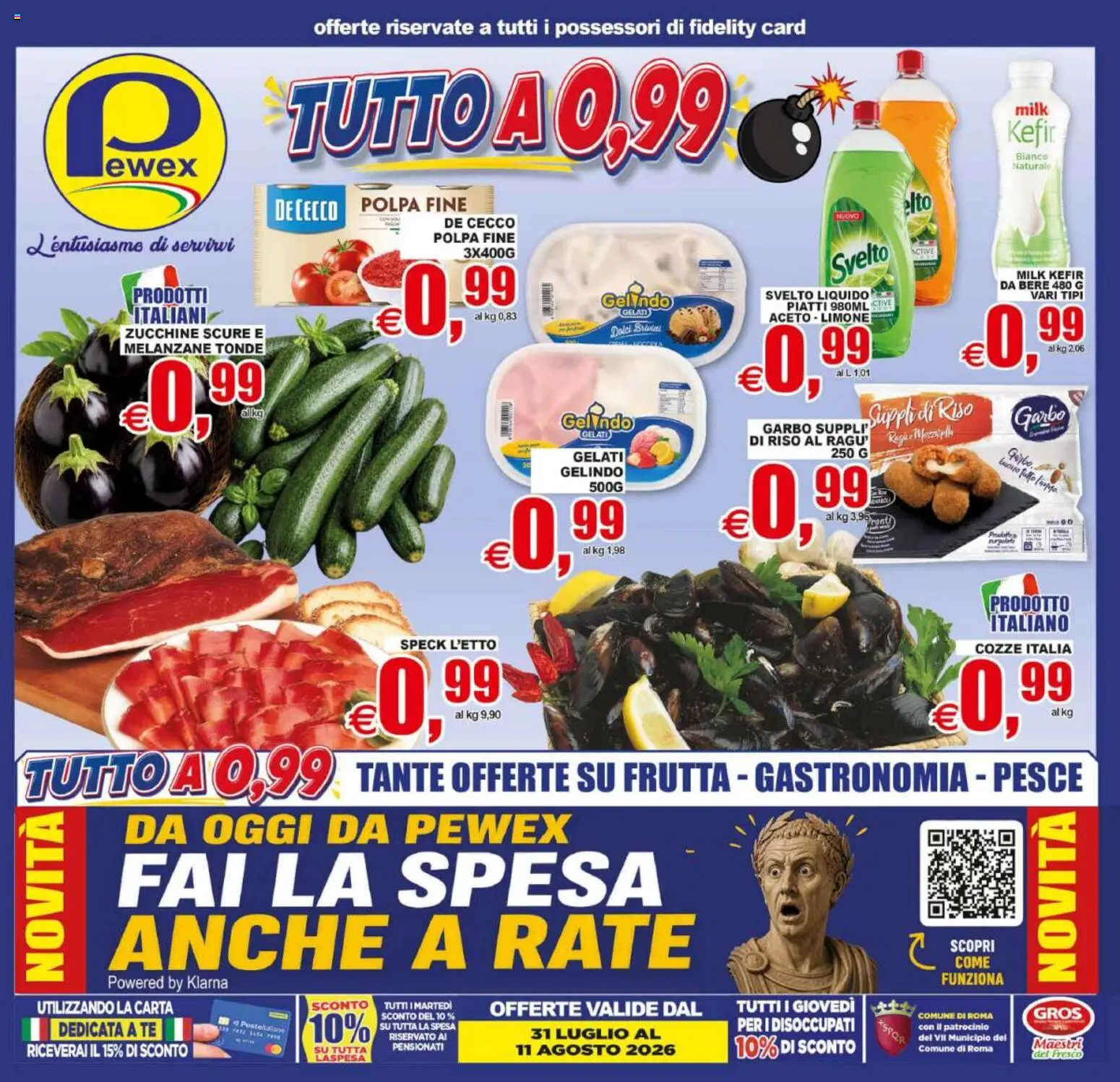 Volantino Pewex del 31/07/2026 | Pagina: 1 | Prodotti: Riso, Tè, Frutta, Limone