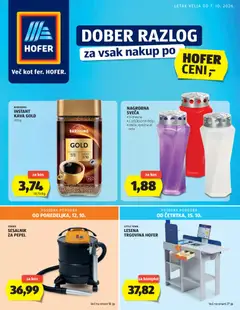 Hofer SI Katalog - Pregled kataloga iz trgovine Hofer SI, vrijedi od 07.10.2026