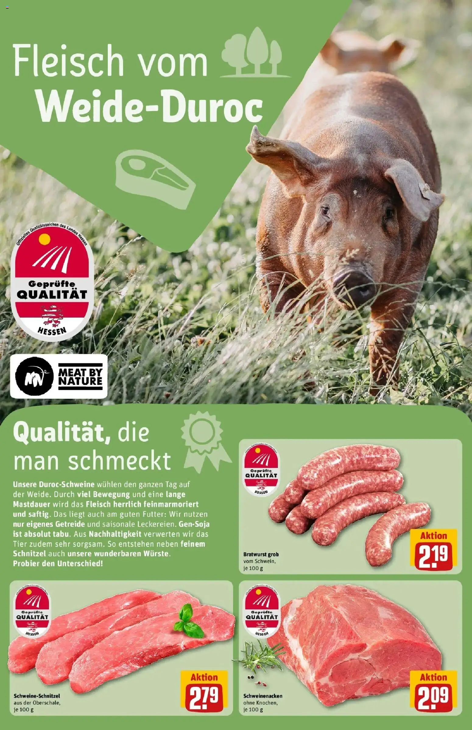 REWE Prospekt ab 12.10.2026 zum Blättern » Angebote | Seite: 10 | Produkte: Bratwurst, Schweinenacken, Schnitzel, Fleisch