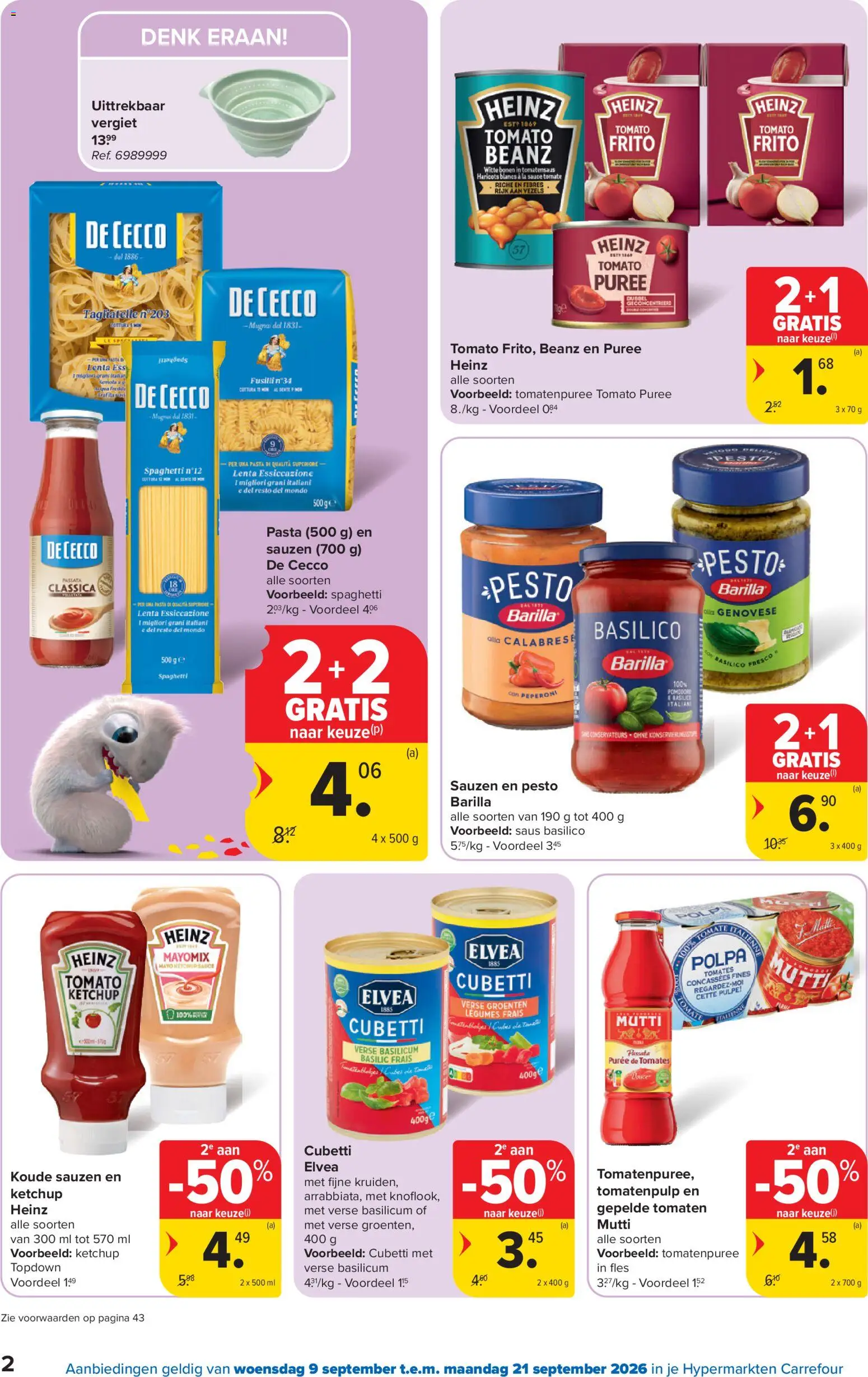 {H1} | Pagina: 2 | Producten: Fles, Sauzen, Pasta, Passata
