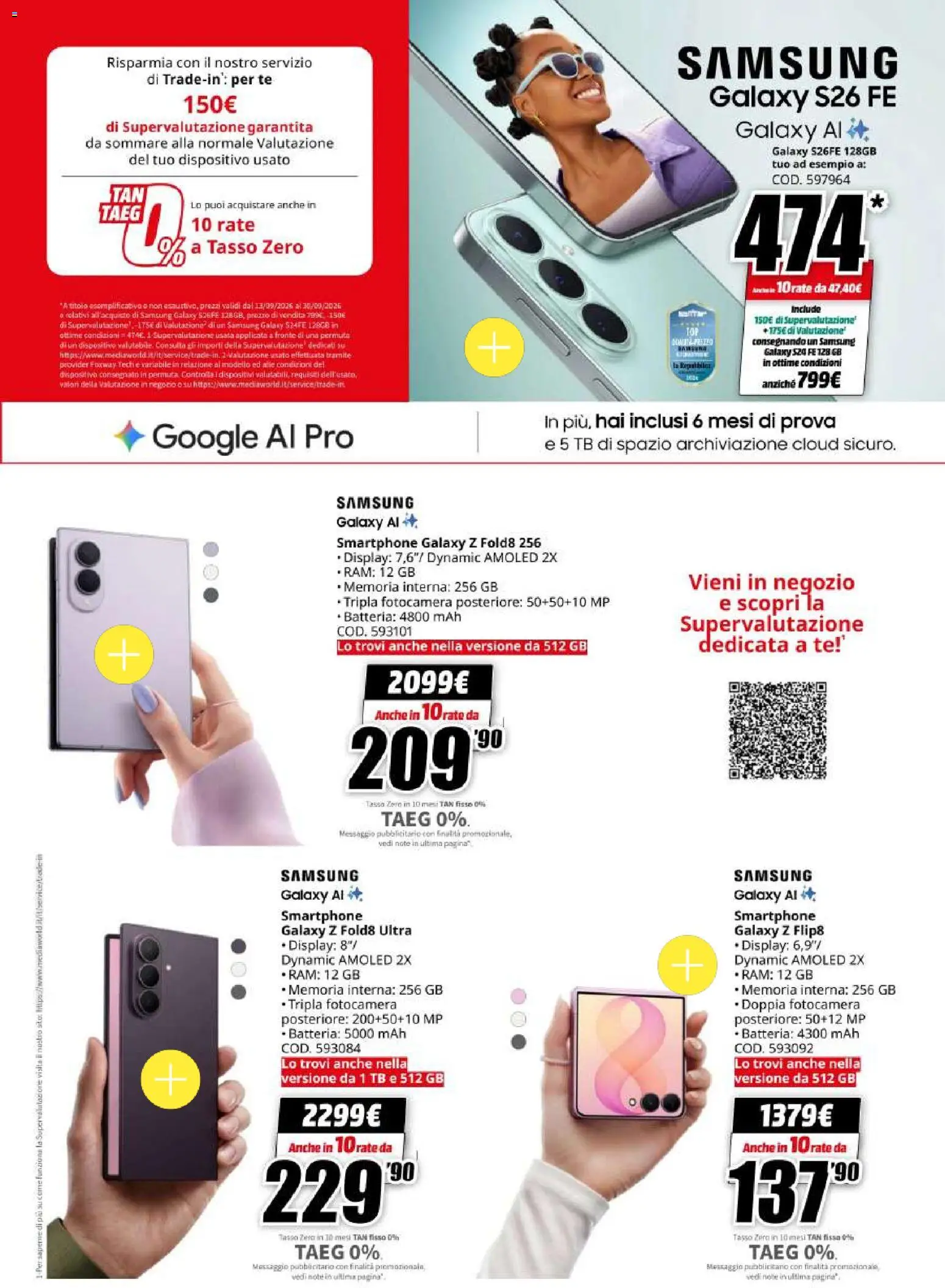 Volantino Media World del 14/09/2026 | Pagina: 40