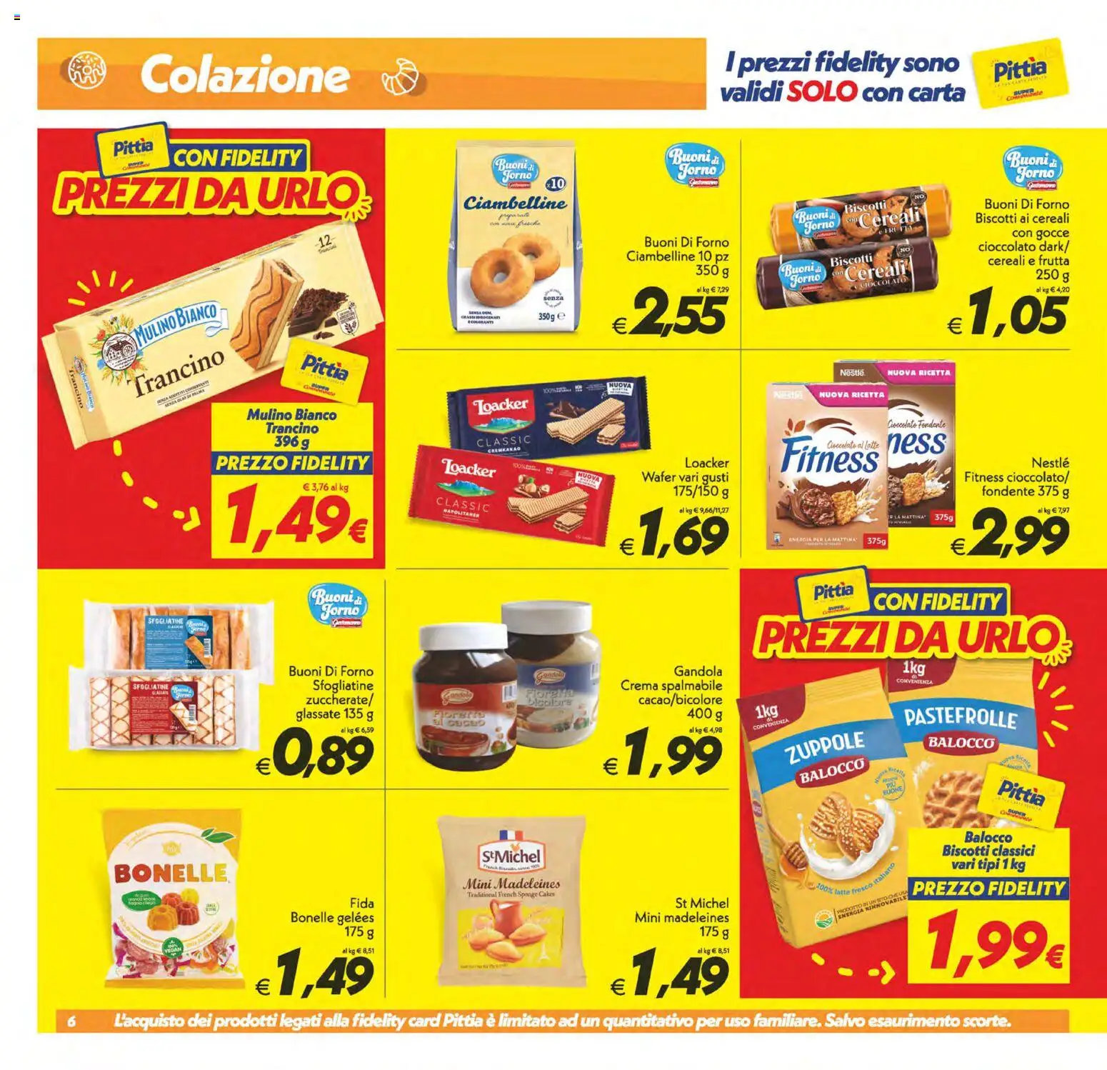 Volantino SuperConveniente del 10/07/2026 | Pagina: 6 | Prodotti: Crema, Cioccolato, Cereali, Frutta