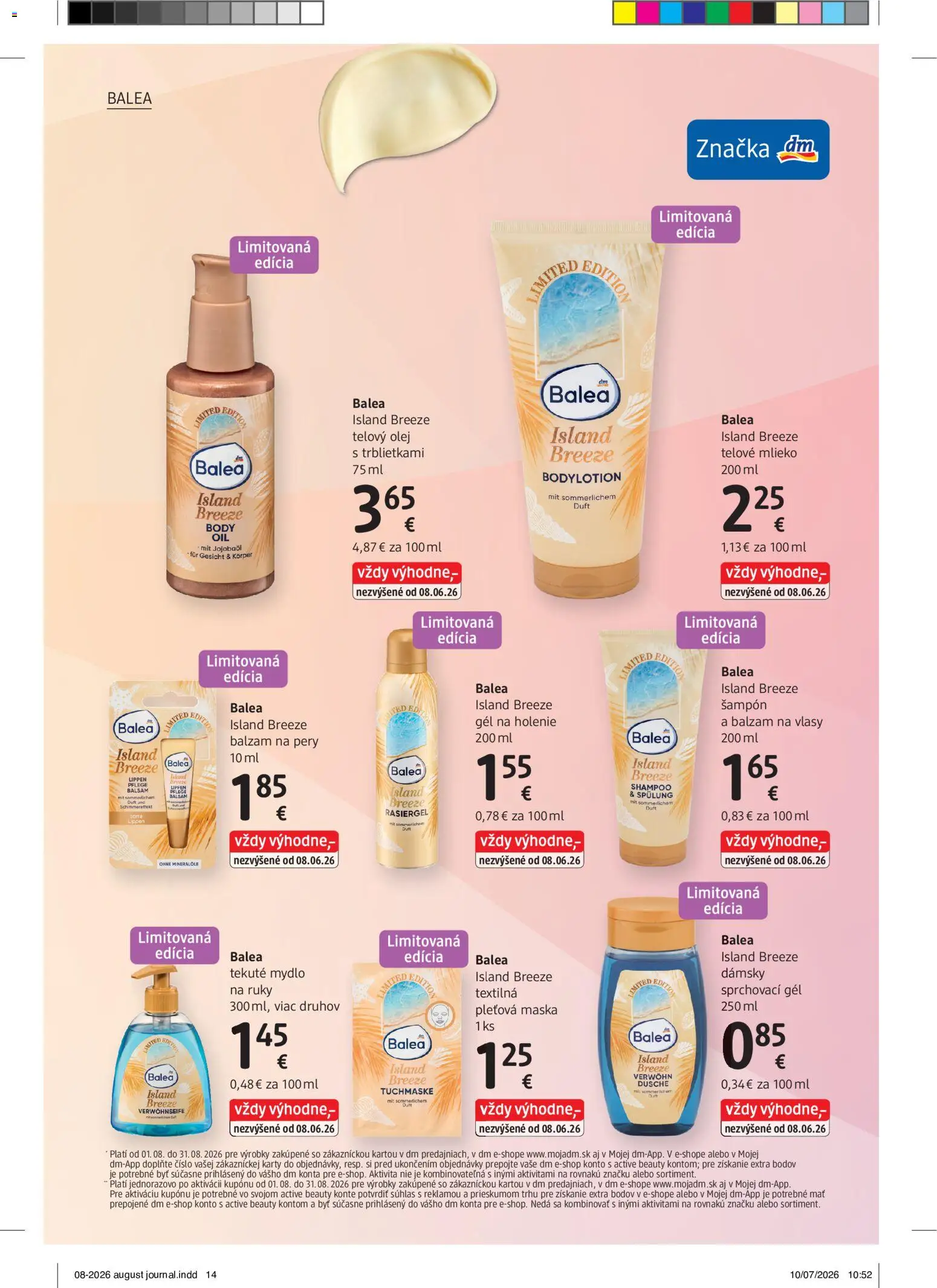 Nové dm drogerie akcie – leták je platný od 01.08.2026 | Strana: 14