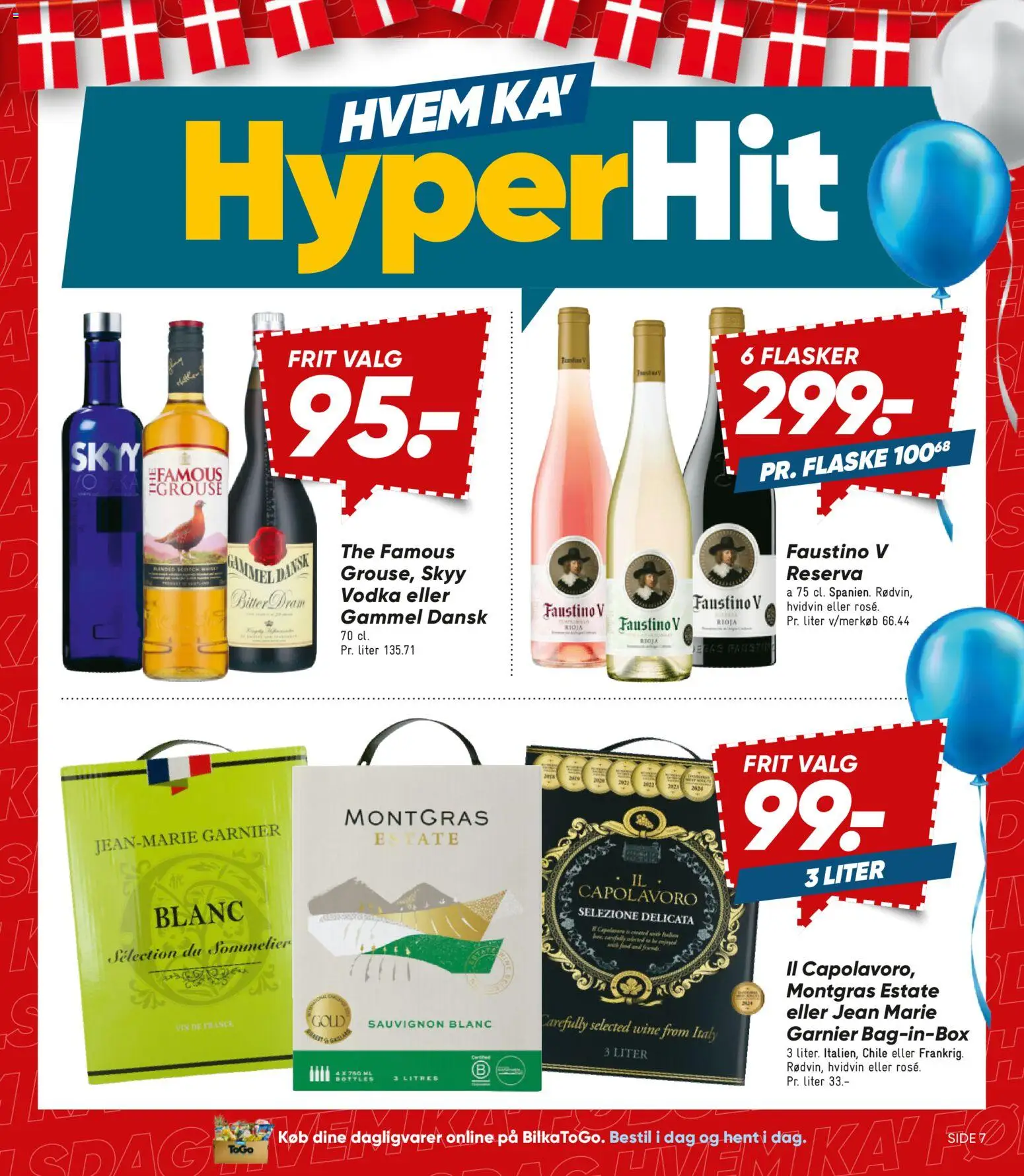 Bilka tilbudsavis – gyldig fra 04/09/2026 | Side: 7 | Produkter: Dagligvarer, Hvidvin, Vodka