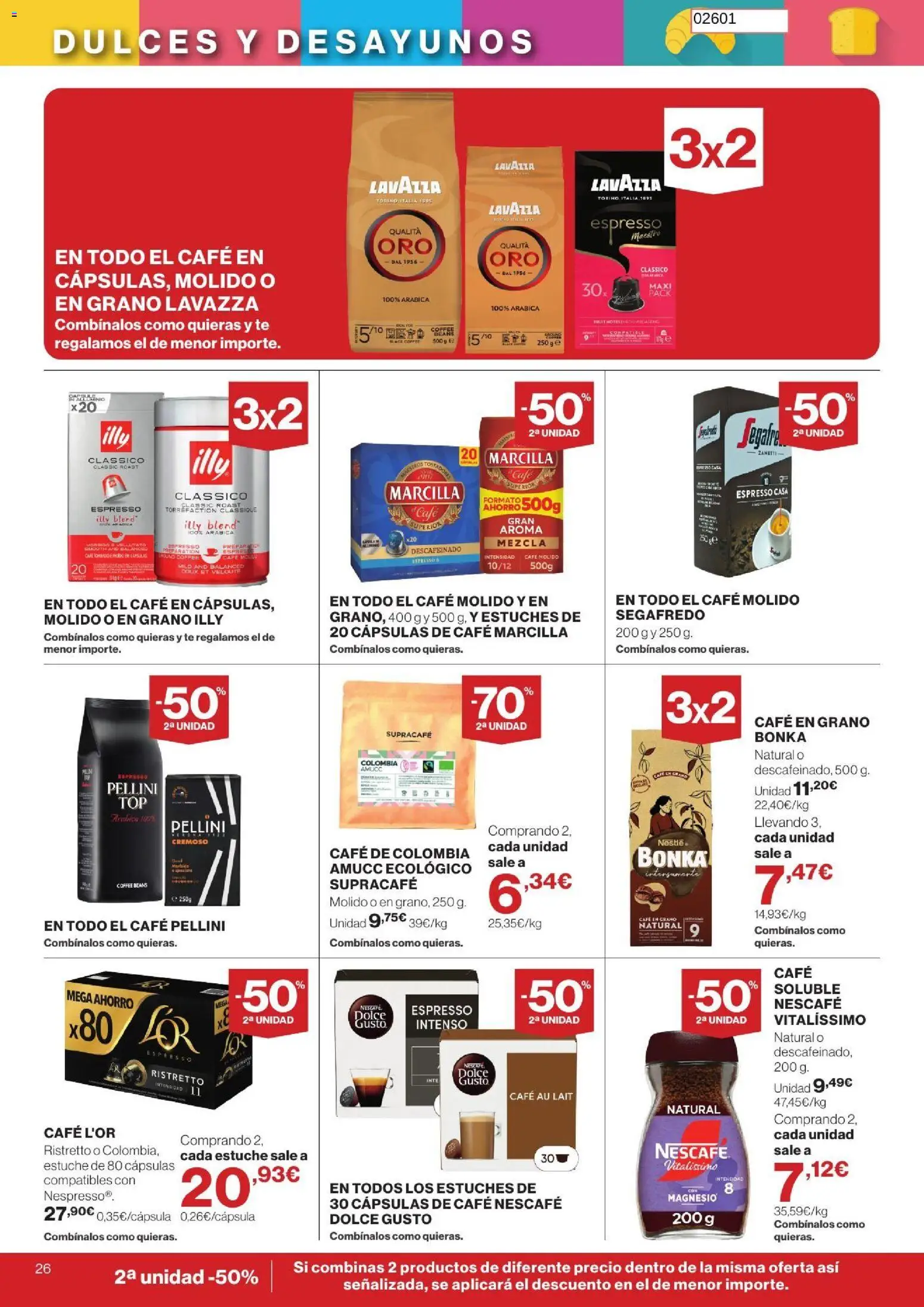 Hipercor catálogo │ válido desde el 26/08/2026 | Página: 26 | Productos: Cápsulas, Café, Café soluble, Dulces