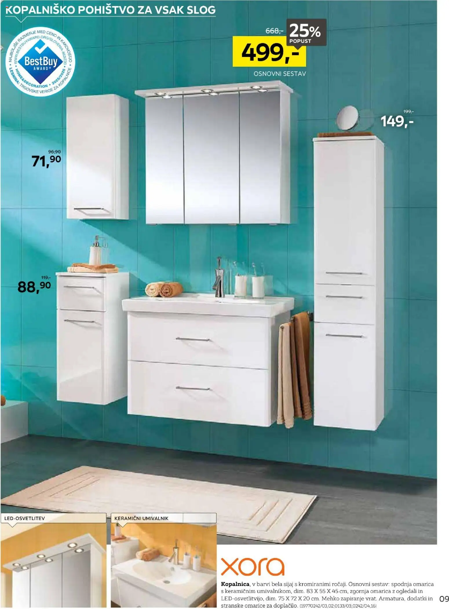 Novi XXXL Lesnina katalog ponudbe – veljaven od 31.08.2026 | Stran: 9 | Izdelki: Pohištvo, Umivalnik, Omarica