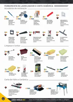 Pré-visualização Leroy Merlin Catálogo Pro válido de 09/06/2026 | Página: 338 | Produtos: Bolsa, Cortador, Saco, Massa