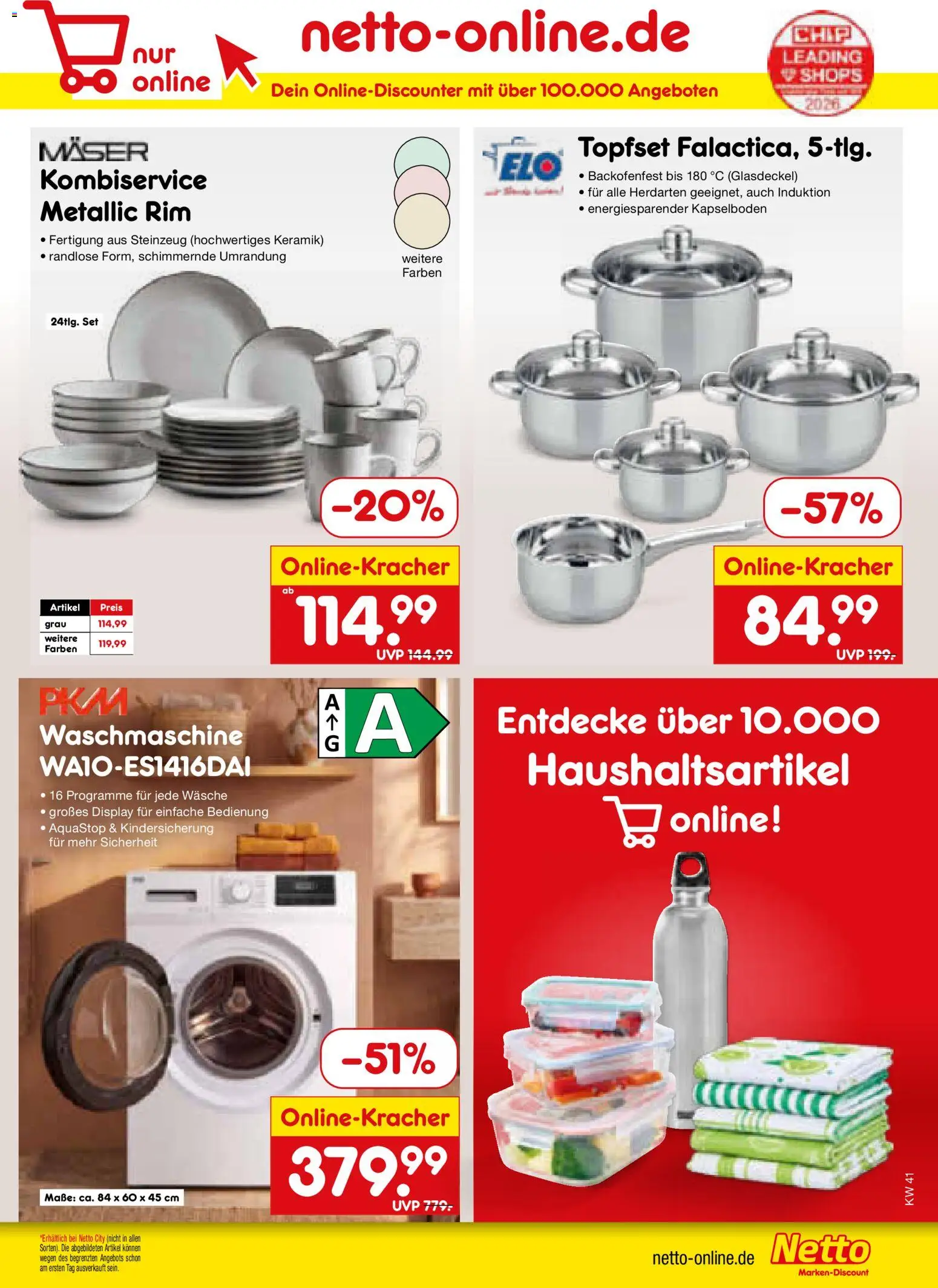 Netto Marken-Discount Prospekt – gültig ab 05.10.2026 | Seite: 65 | Produkte: Waschmaschine