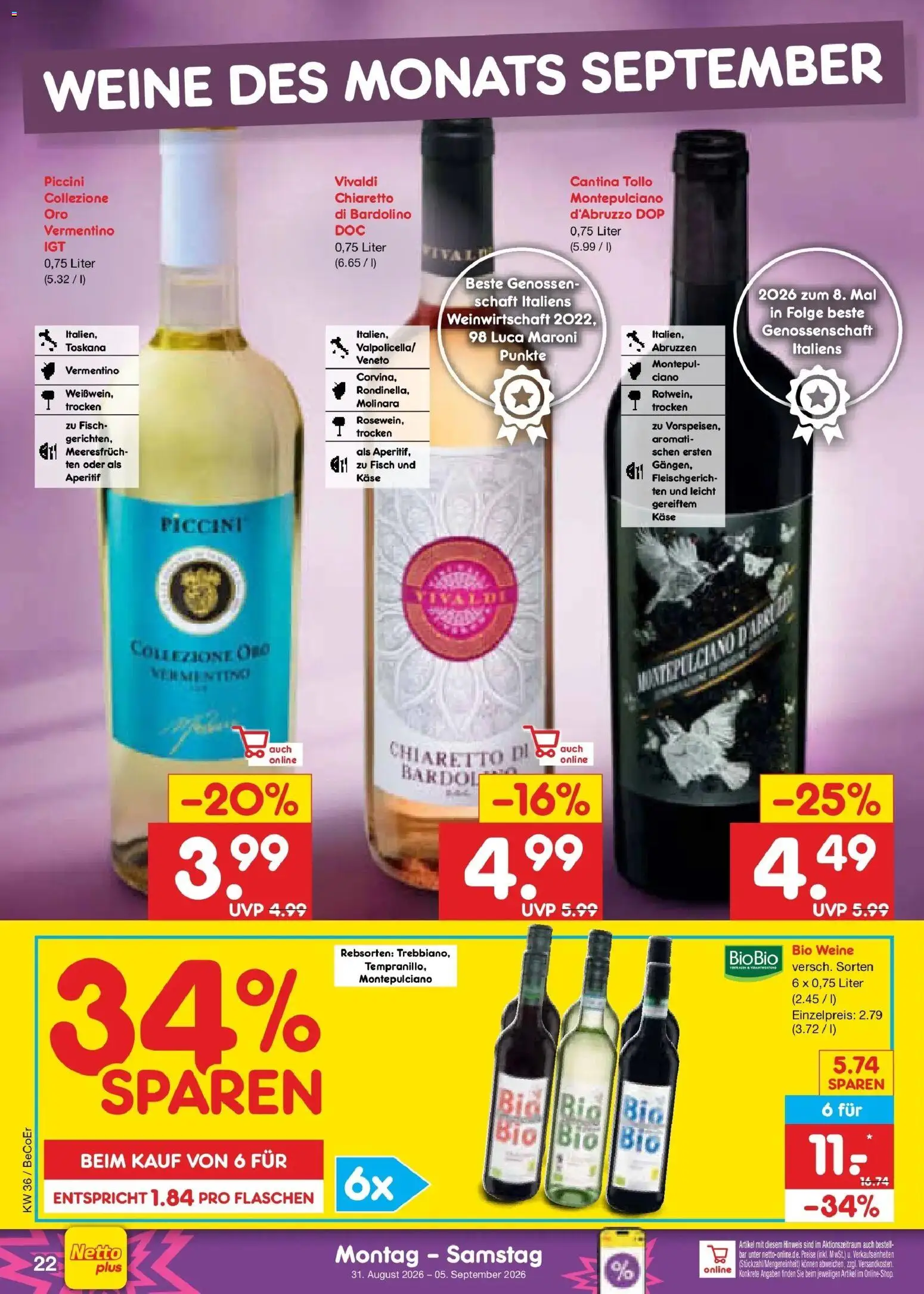Netto Marken-Discount Prospekt Bitterfeld-Wolfen (ab 31.08.2026) » Angebote | Seite: 30 | Produkte: Käse, Fisch