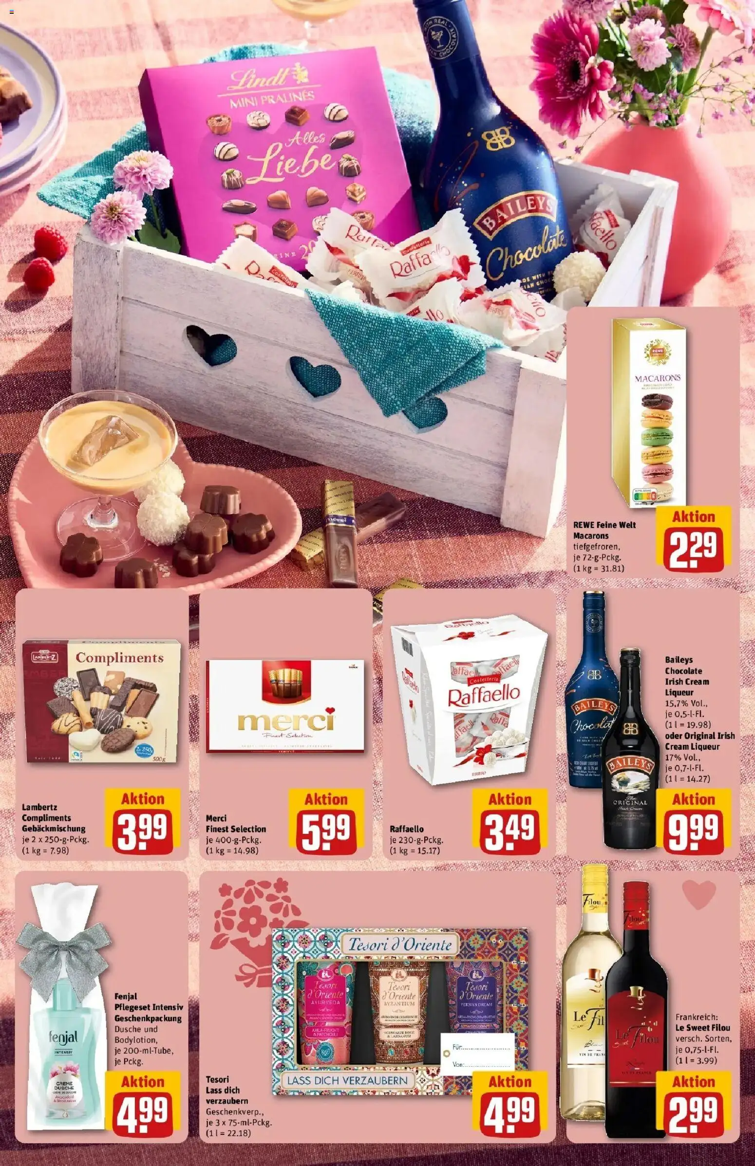 REWE Prospekt ab 04.05.2026 zum Blättern » Angebote | Seite: 7 | Produkte: Merci, Dusche, Creme, Baileys