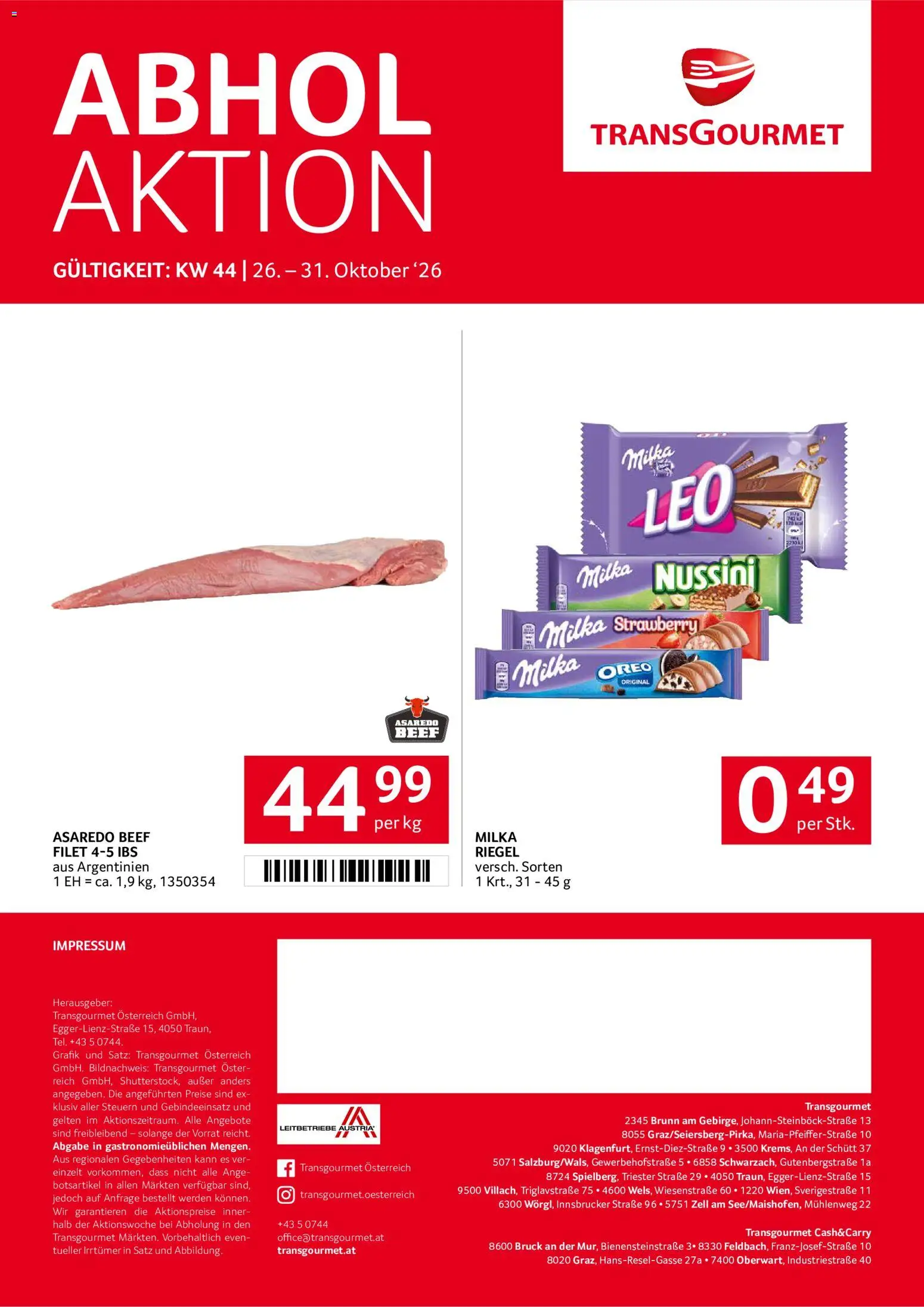 Transgourmet Abhol Aktion gültig ab 26.10.2026 | Seite: 40