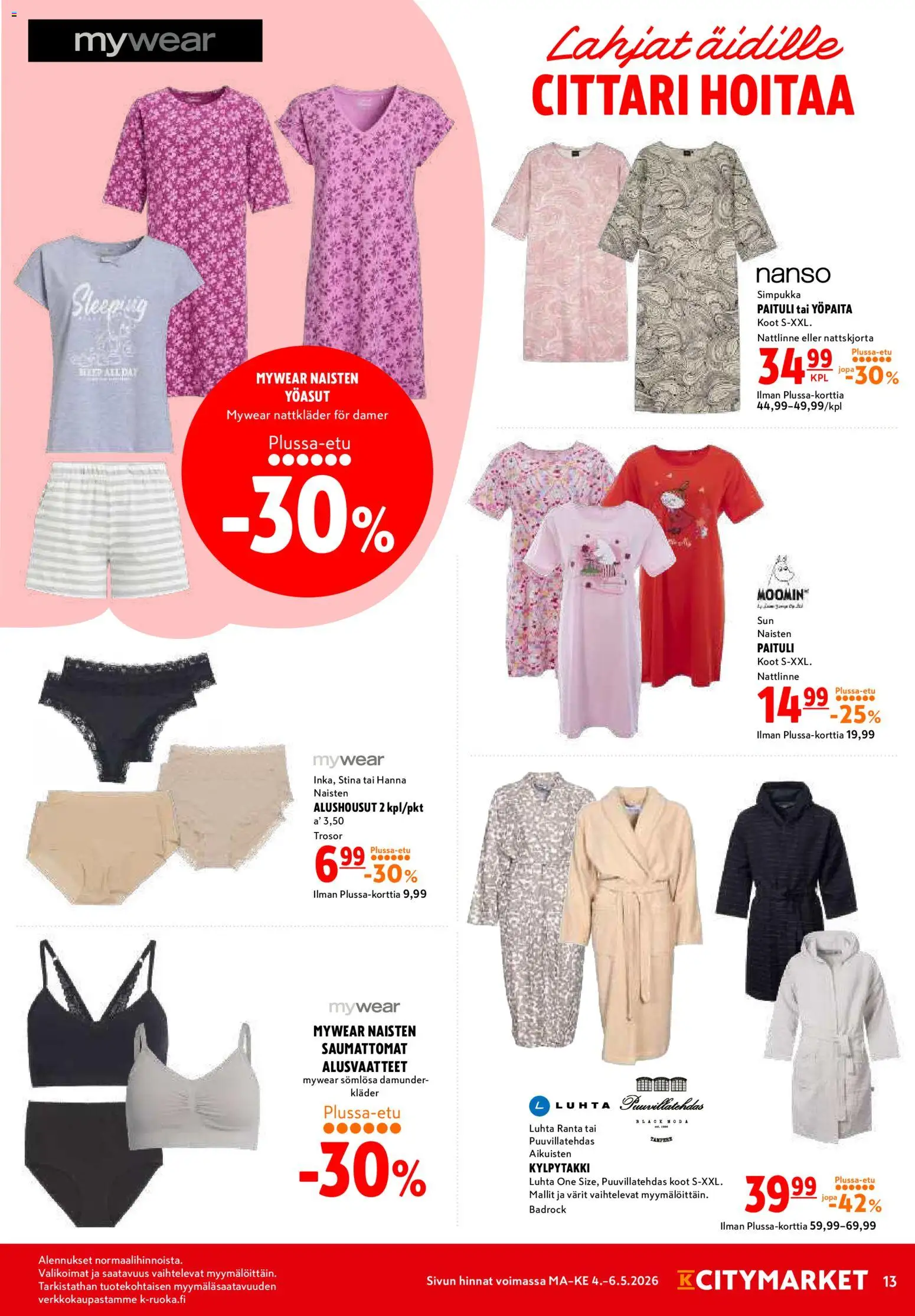 K-Citymarket tarjoukset – voimassa 04.05.2026 alkaen | Sivu: 13