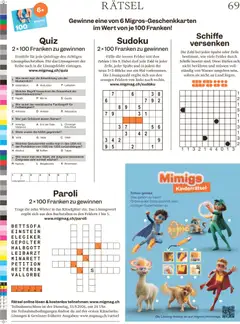 Migros aktionen Magazin ab 09.09.2026 gültig | Seite: 69