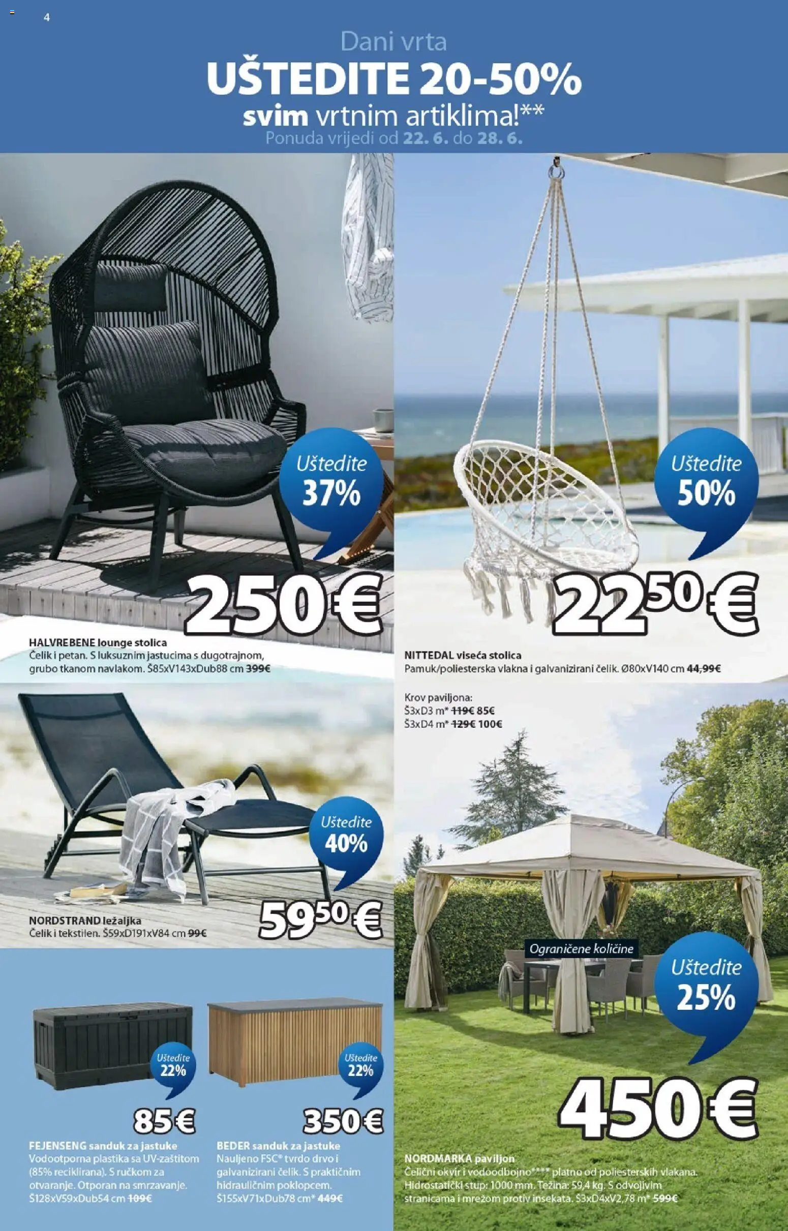 JYSK katalog | vrijedi od 22.06.2026 | Stranica: 4