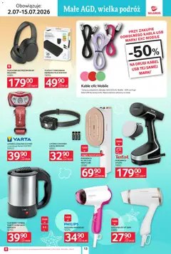 Pogląd oferty "Selgros cash&carry gazetka - Urlop" - ważna od 02.07.2026 | Strona: 13 | Produkty: Słuchawki, Suszarka, Parownica, Tefal