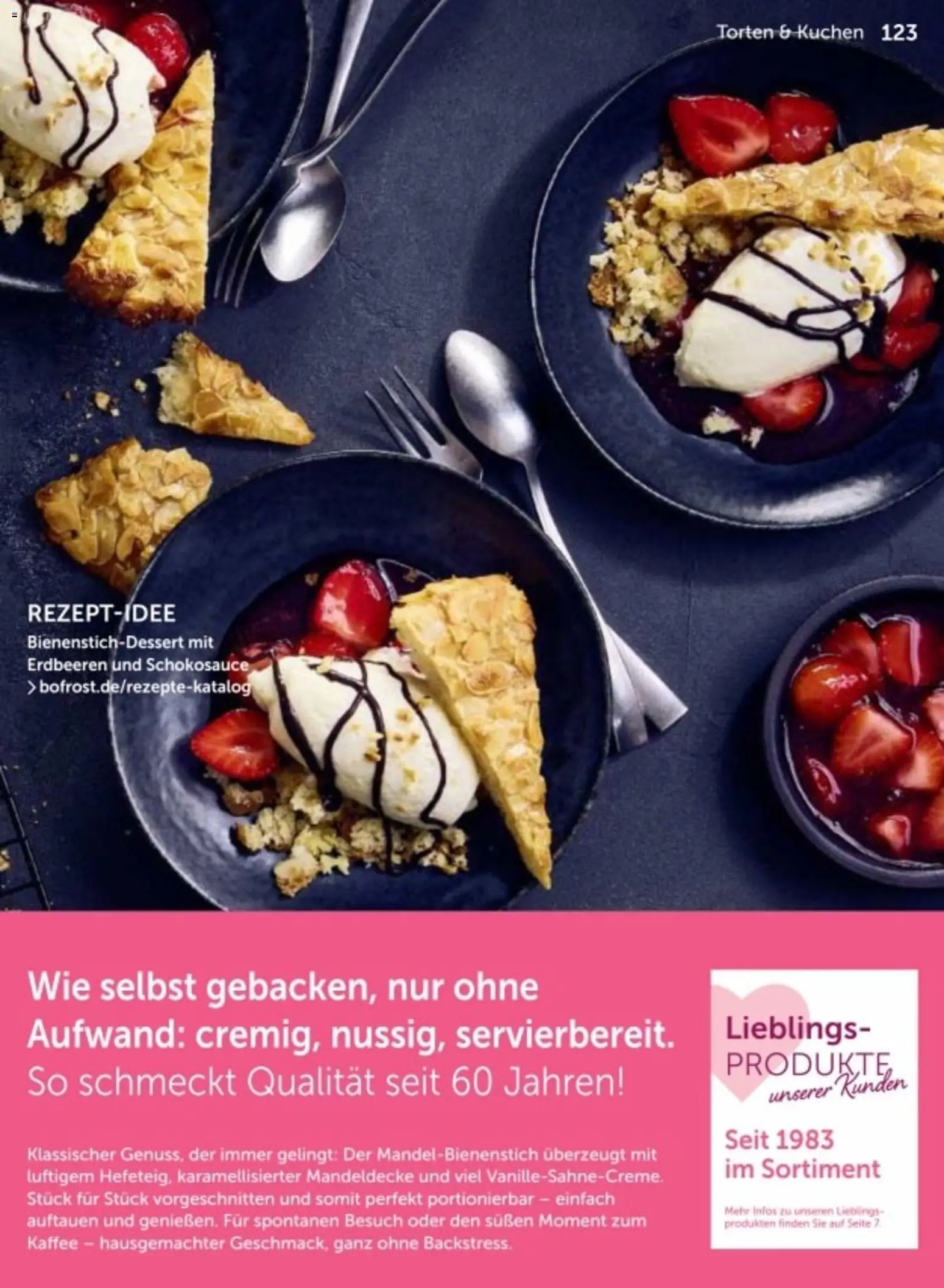 Bofrost Katalog – gültig ab 06.03.2026 | Seite: 123 | Produkte: Kaffee, Kuchen, Erdbeeren