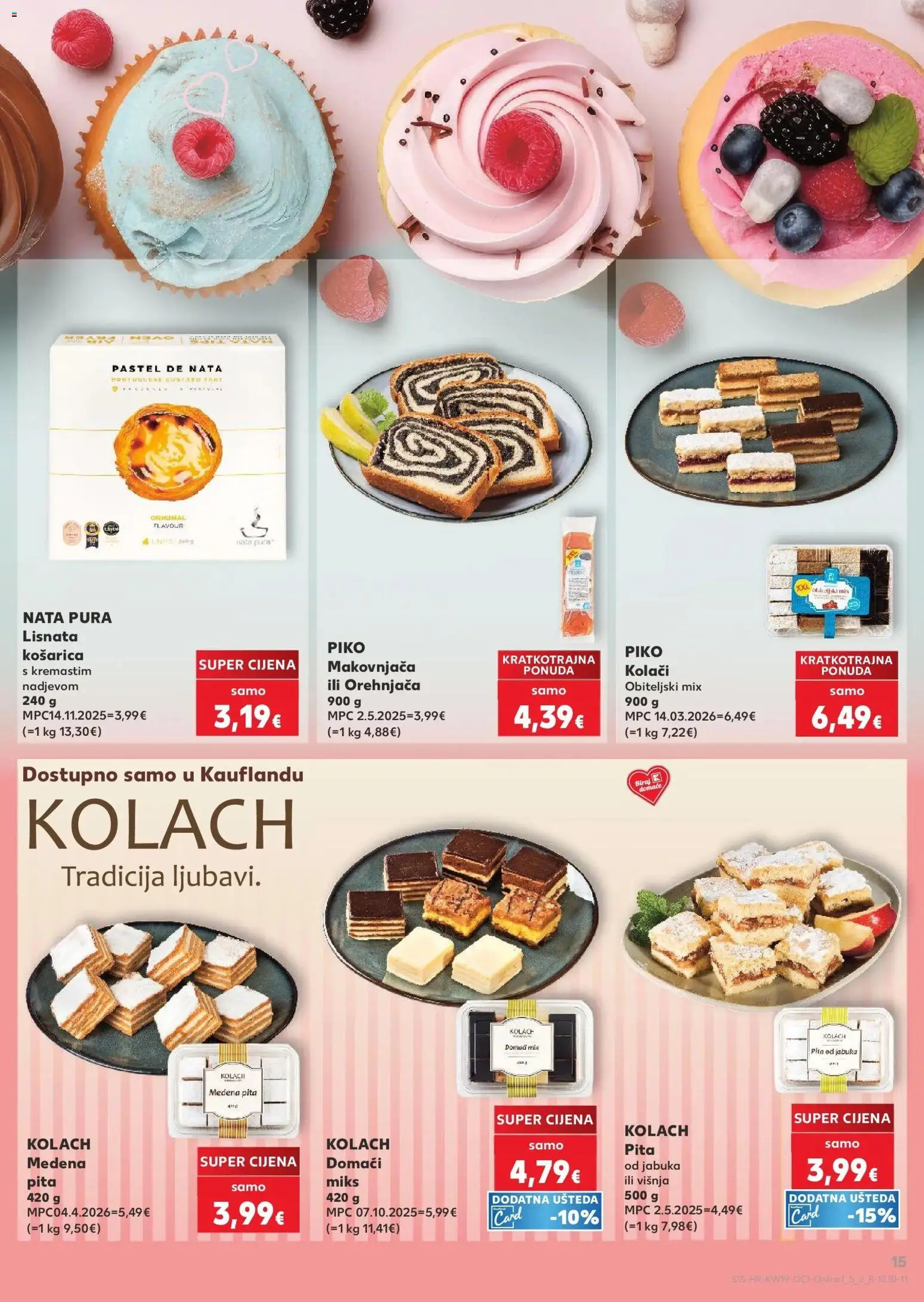 Kaufland katalog | vrijedi od 06.05.2026 | Stranica: 15 | Proizvodi: Pita, Jabuka