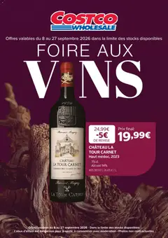 Costco - Prévisualisation de Costco Foire aux vins valide à partir de 08/09/2026