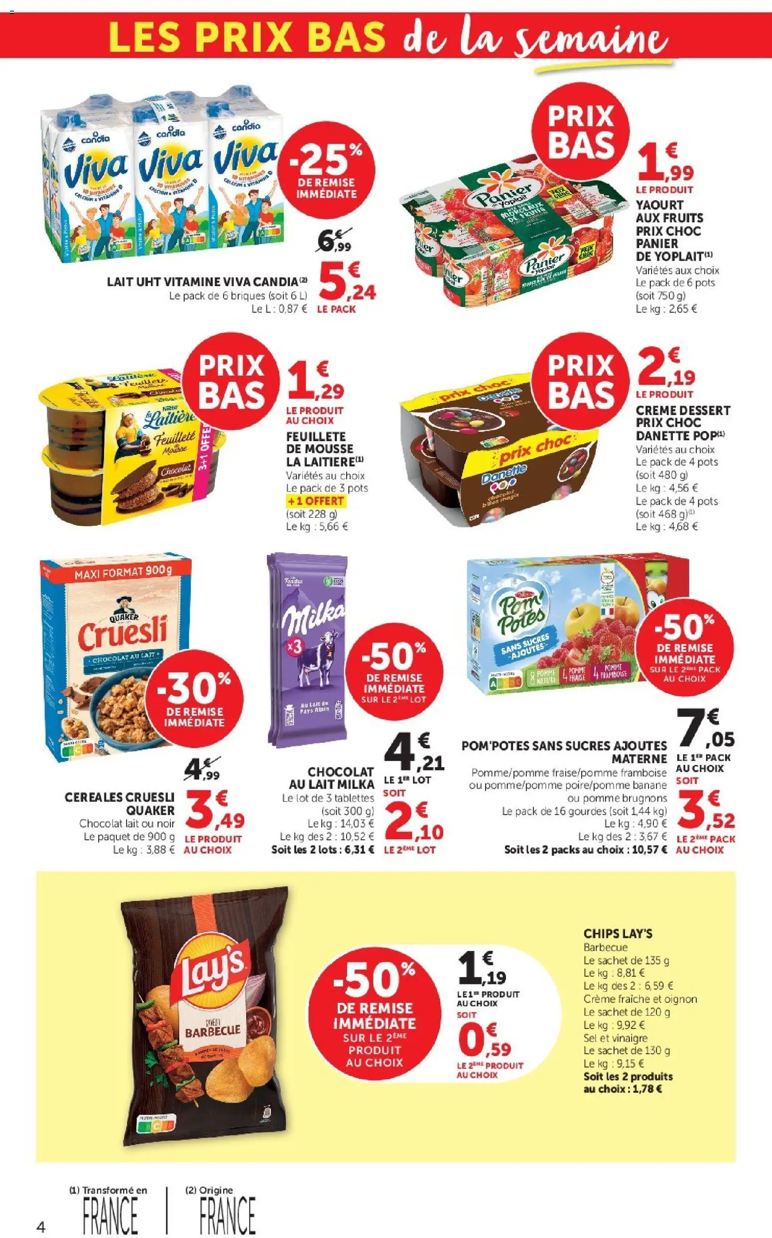{H1} | Page: 4 | Produits: Mousse, Briques, Banane, Panier