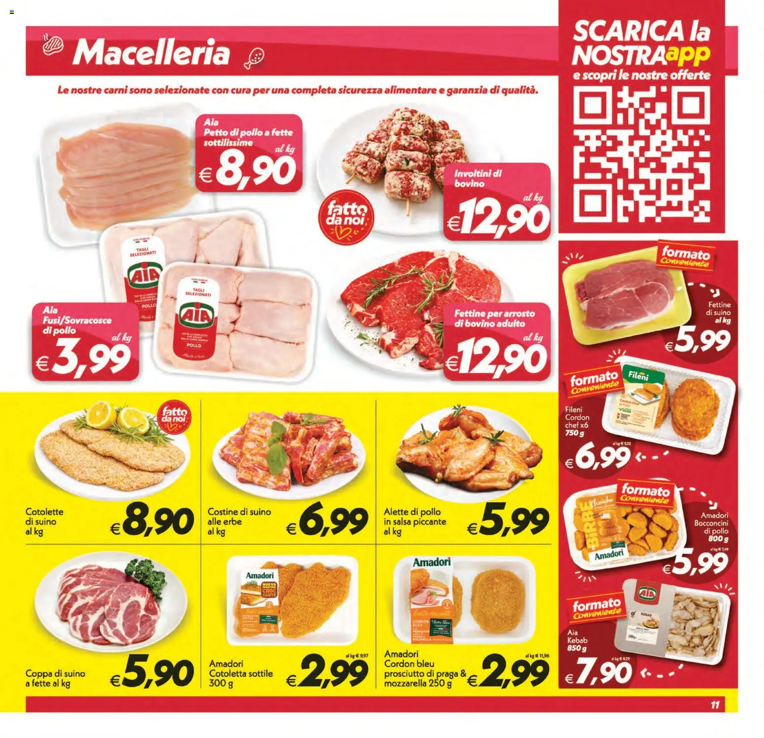Volantino SuperConveniente del 31/07/2026 | Pagina: 11 | Prodotti: Bovino, Petto di Pollo, Arrosto, Pollo