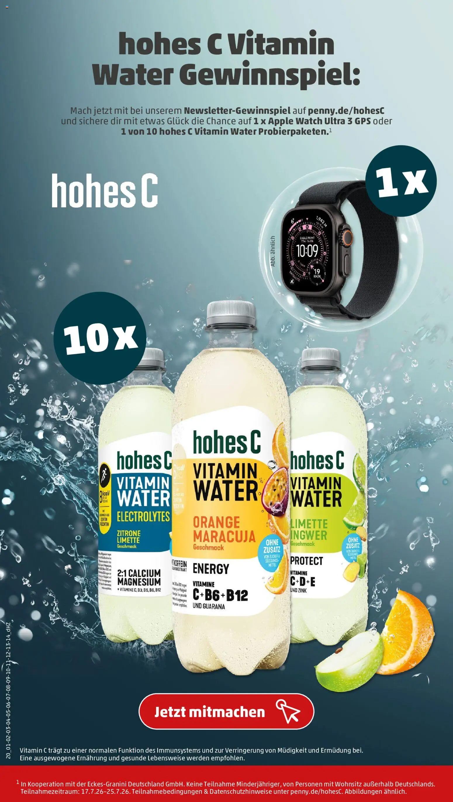 Penny Prospekt – gültig ab 20.07.2026 | Seite: 22 | Produkte: Apple watch, Apple, Zucker, Hohes c